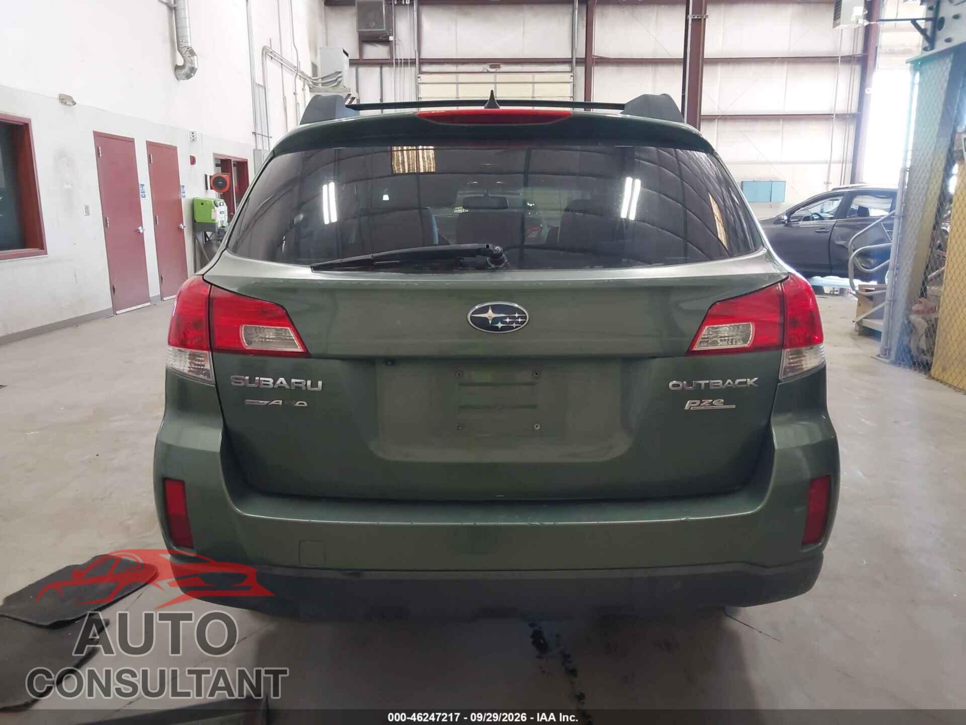 SUBARU OUTBACK 2012 - 4S4BRBKC4C3287679
