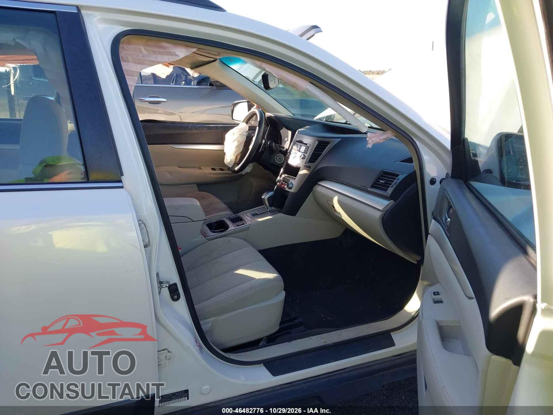 SUBARU OUTBACK 2012 - 4S4BRCAC6C3236580