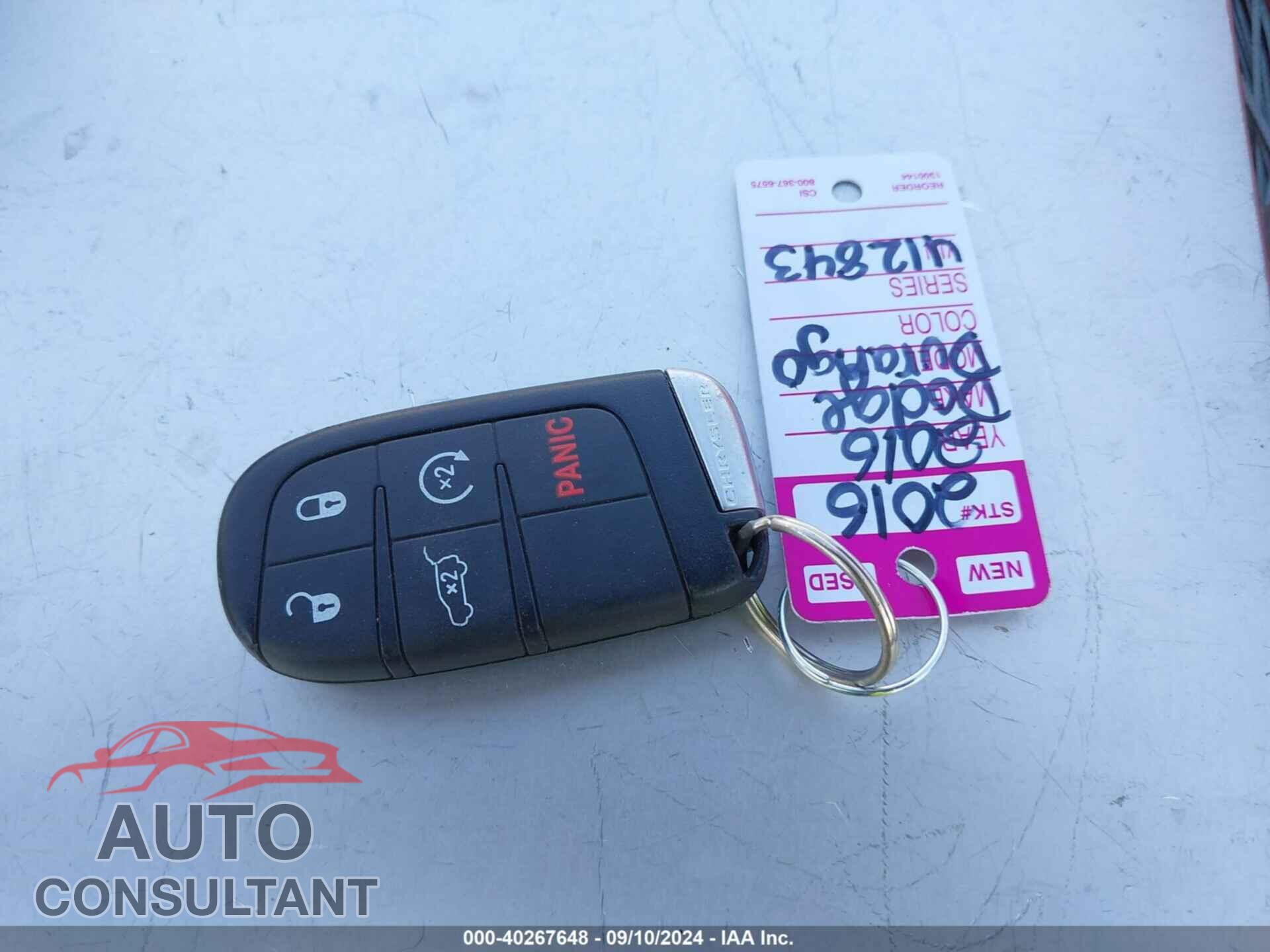 DODGE DURANGO 2016 - 1C4RDJDG2GC412843