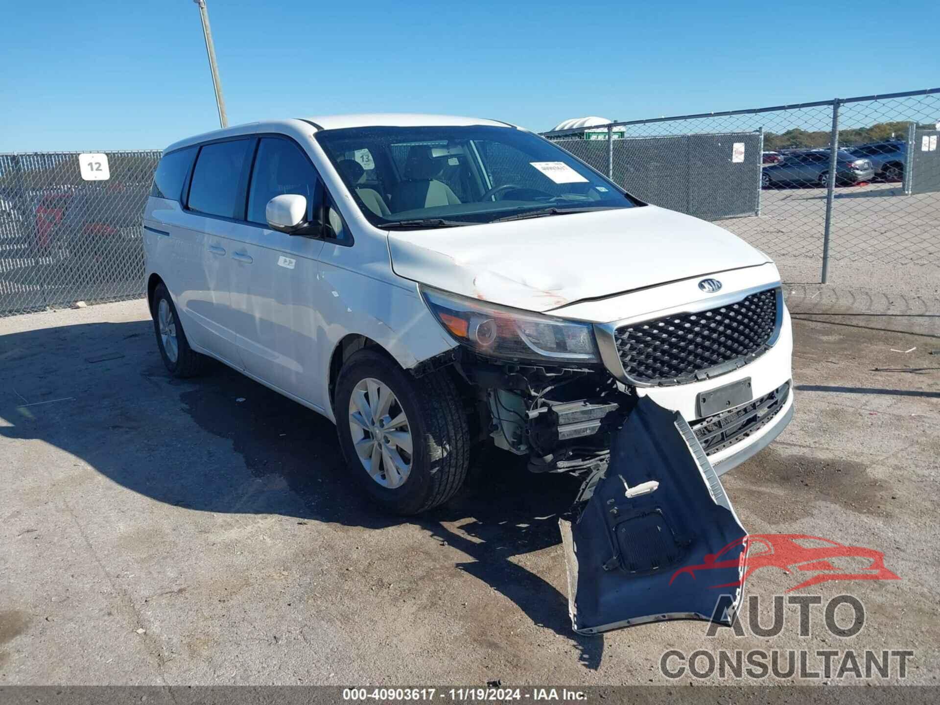 KIA SEDONA 2016 - KNDMA5C16G6207659