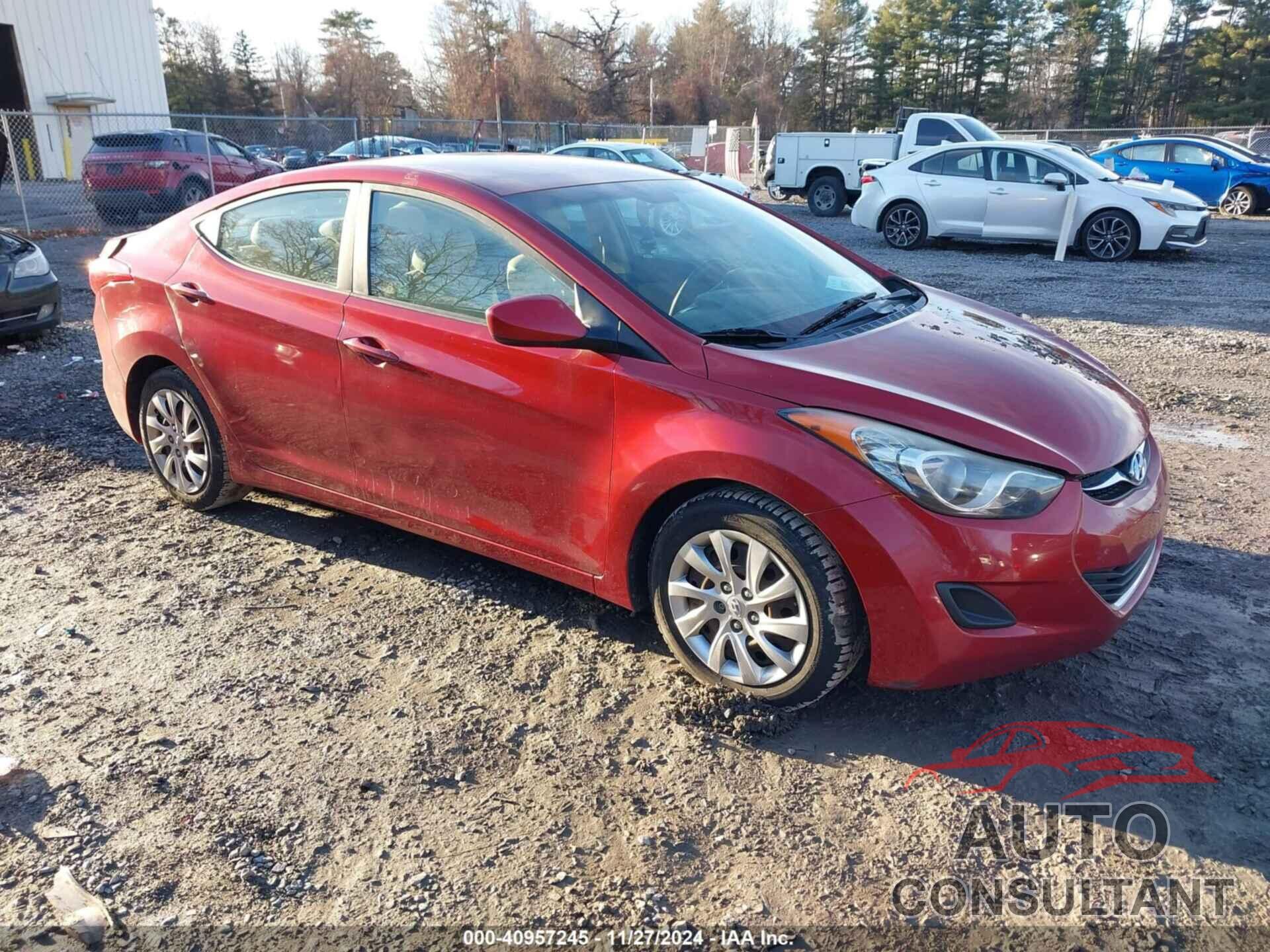 HYUNDAI ELANTRA 2012 - KMHDH4AE5CU404402