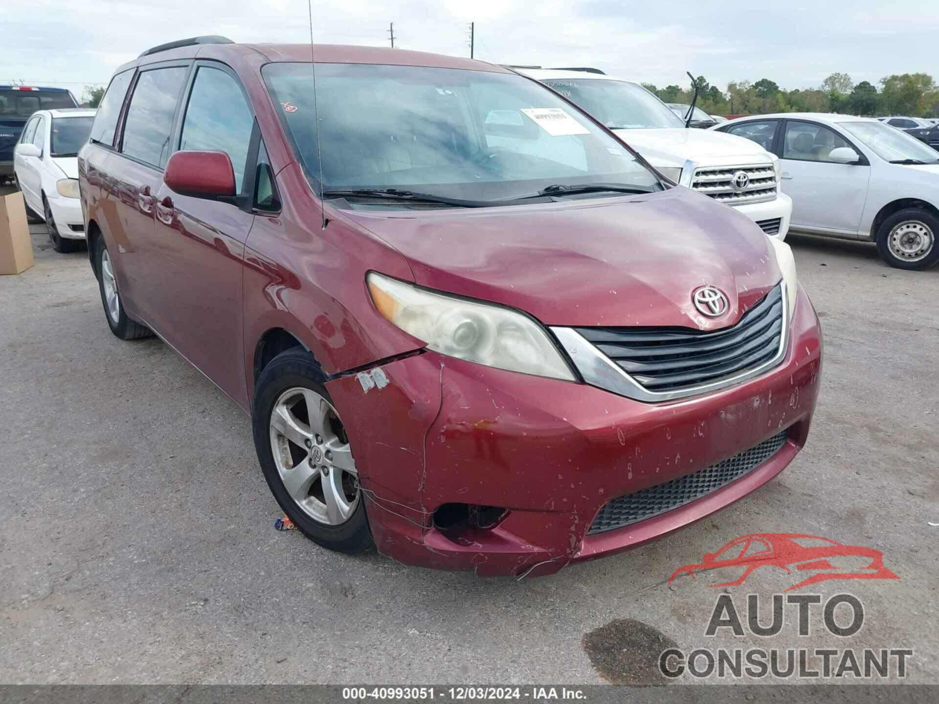 TOYOTA SIENNA 2011 - 5TDKK3DC5BS097964