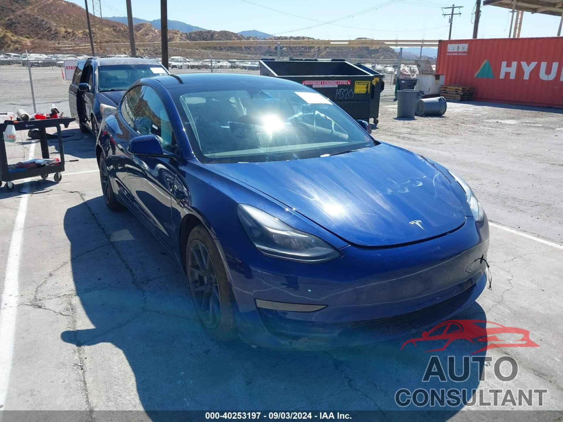 TESLA MODEL 3 2022 - 5YJ3E1EB2NF267194