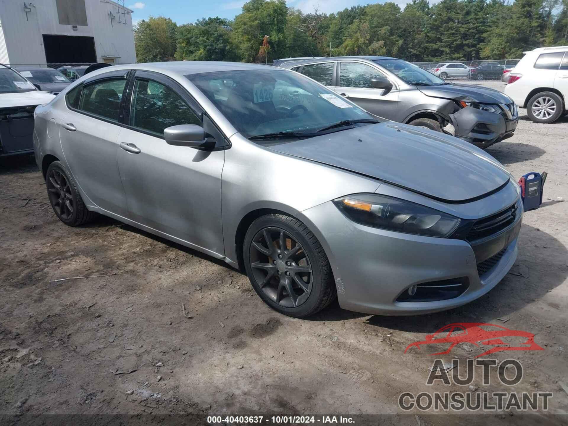 DODGE DART 2015 - 1C3CDFBB9FD403855