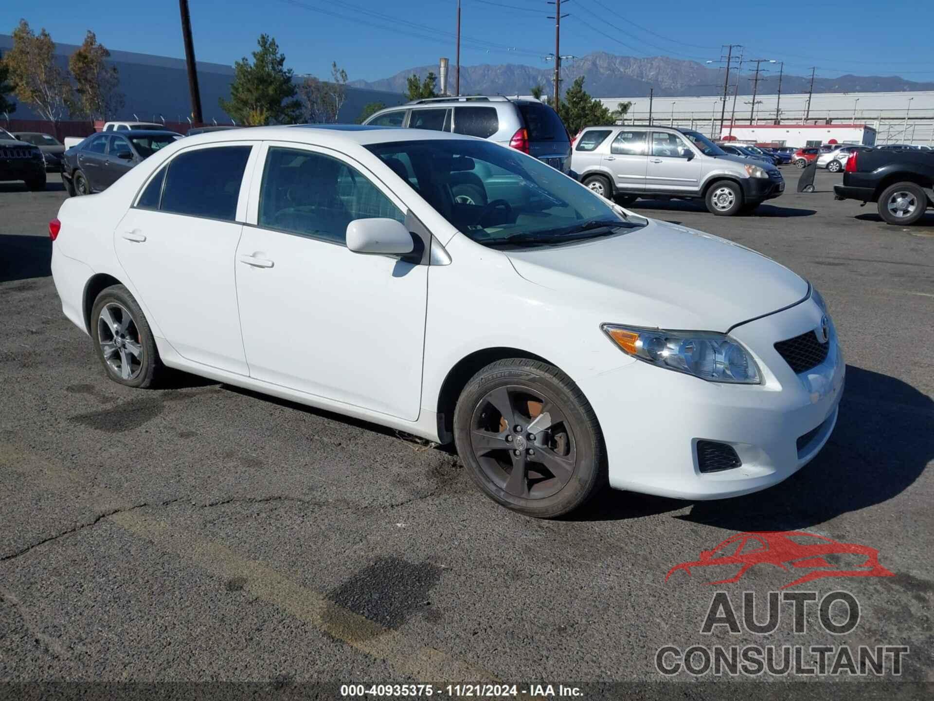 TOYOTA COROLLA 2009 - 1NXBU40E99Z001486