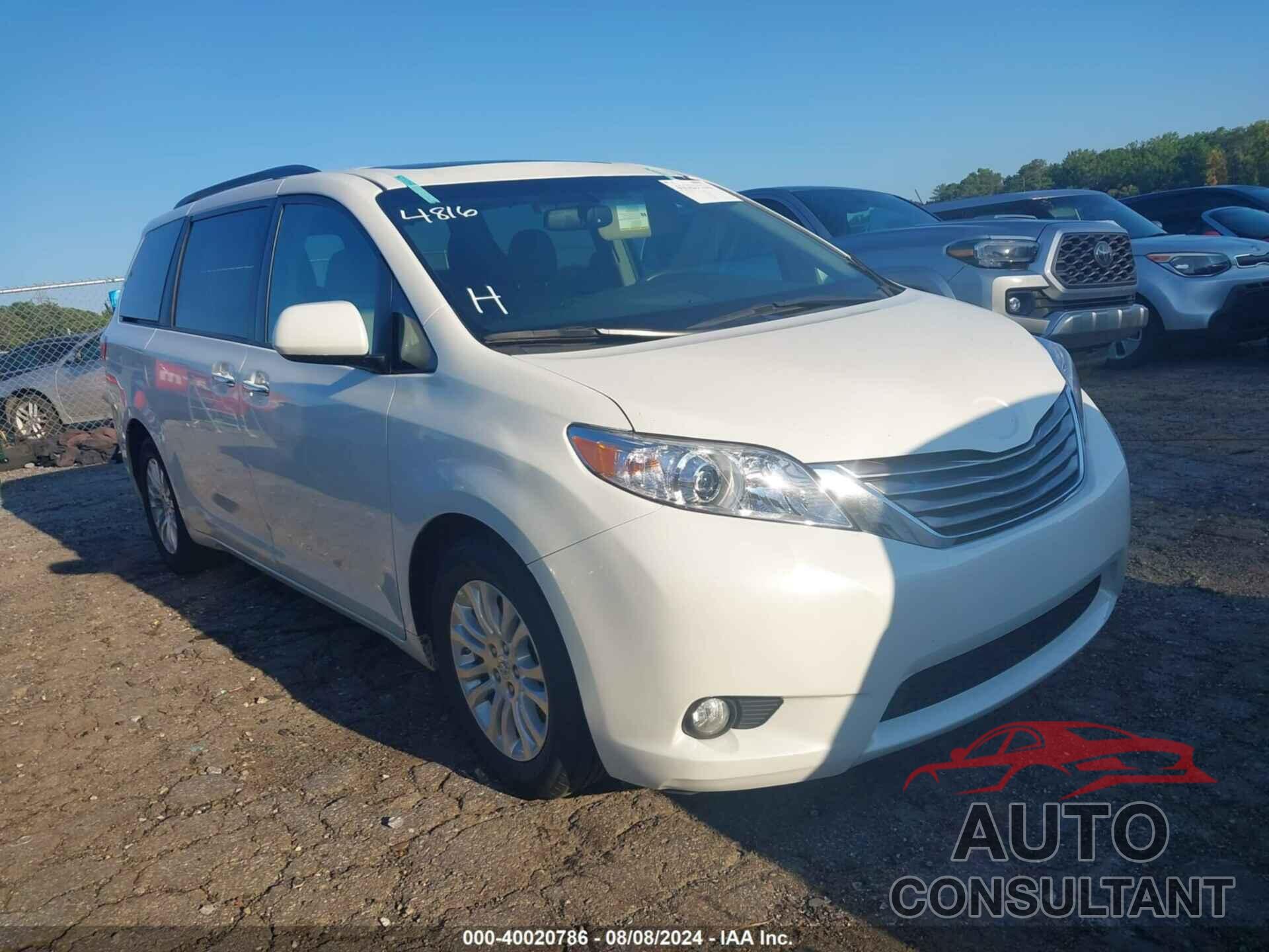 TOYOTA SIENNA 2017 - 5TDYZ3DC6HS881066