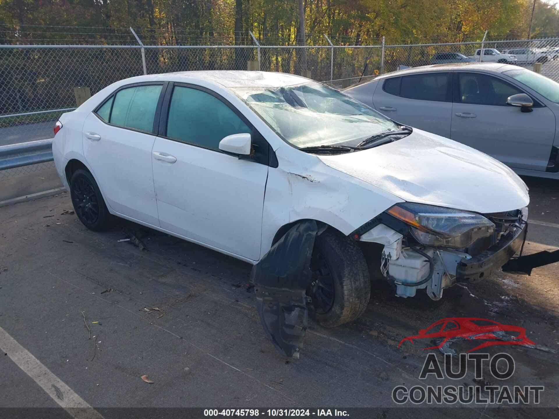 TOYOTA COROLLA 2019 - 2T1BURHE0KC176296