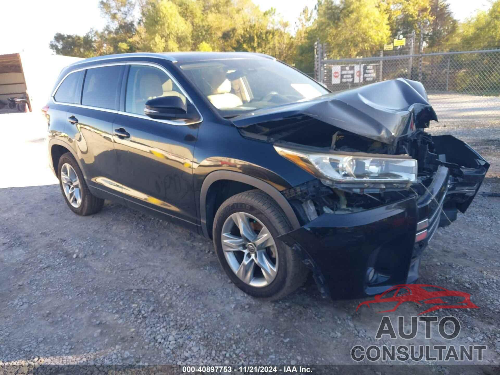 TOYOTA HIGHLANDER 2017 - 5TDYZRFH7HS219976