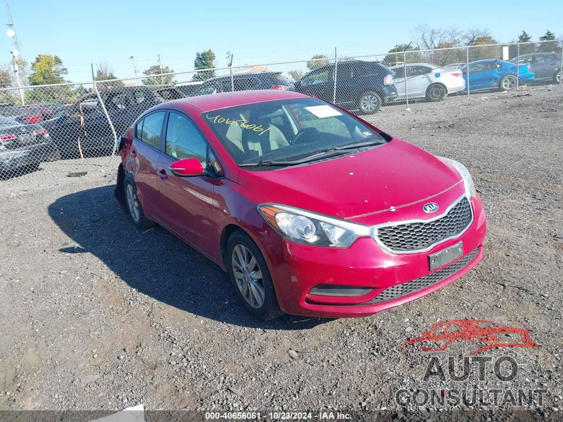 KIA FORTE 2016 - KNAFX4A61G5462013