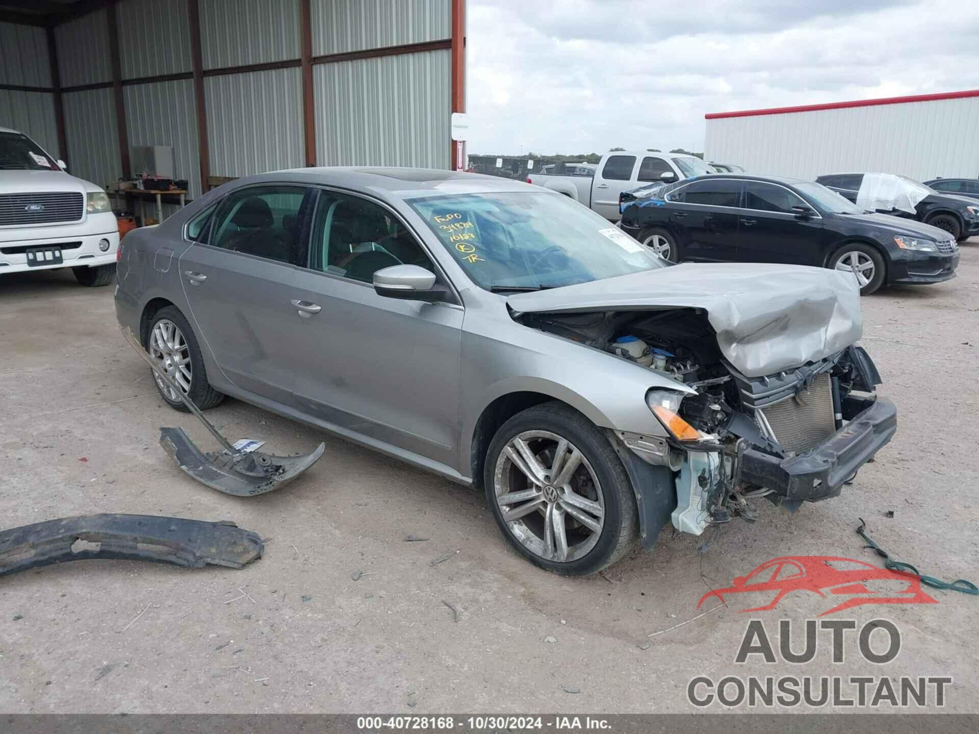 VOLKSWAGEN PASSAT 2013 - 1VWCN7A3XDC065150