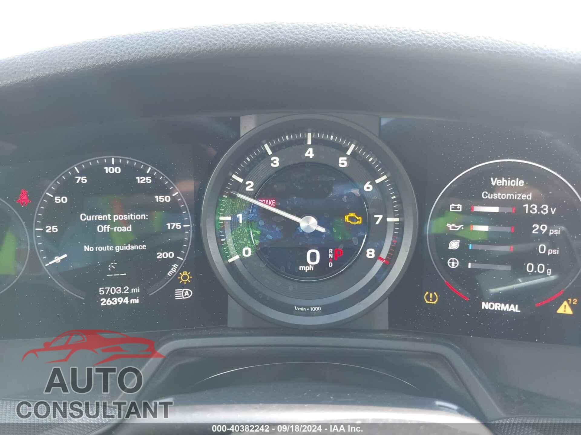 PORSCHE 911 2022 - WP0AA2A91NS206000