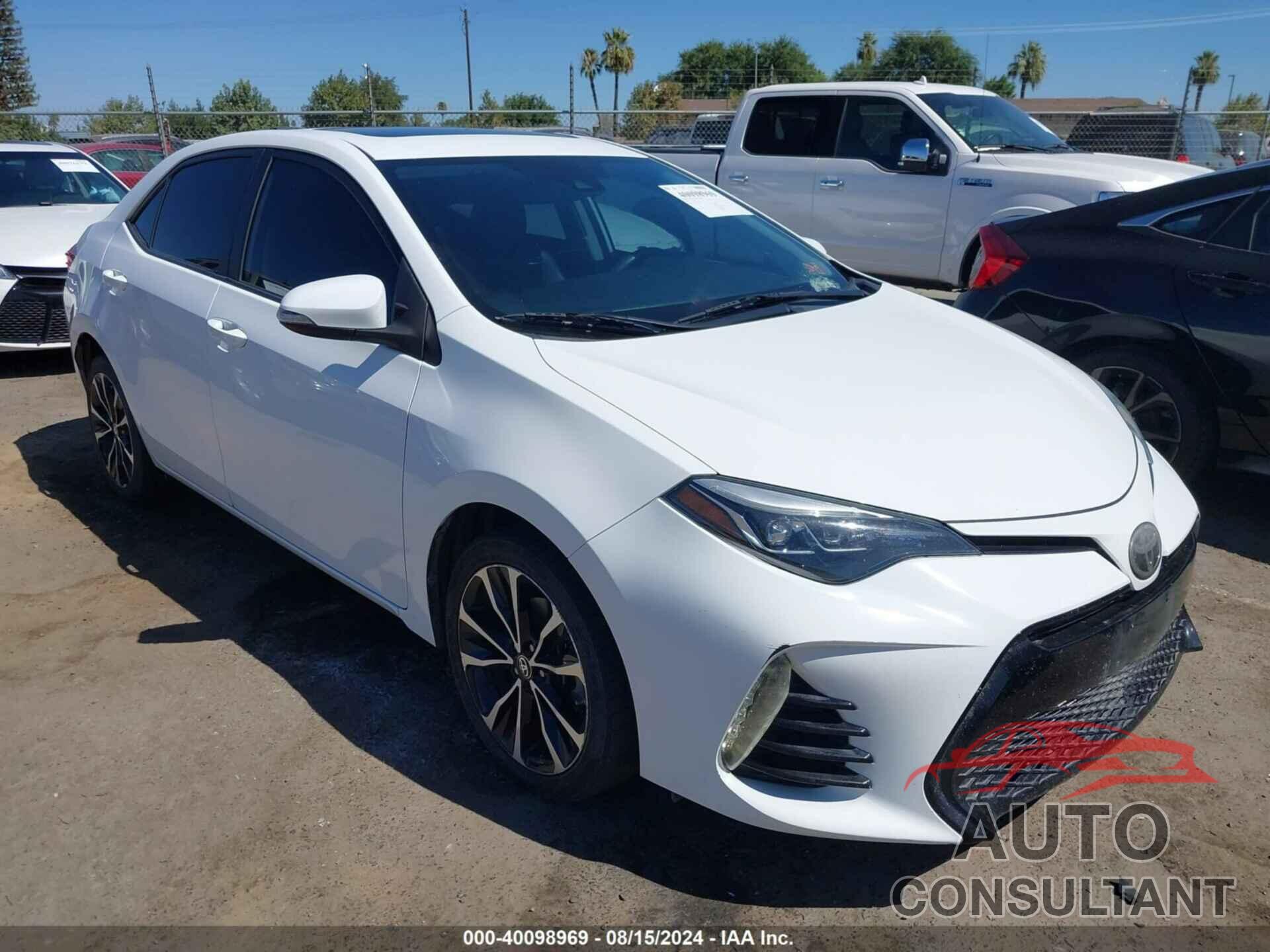 TOYOTA COROLLA 2018 - 2T1BURHE2JC995647