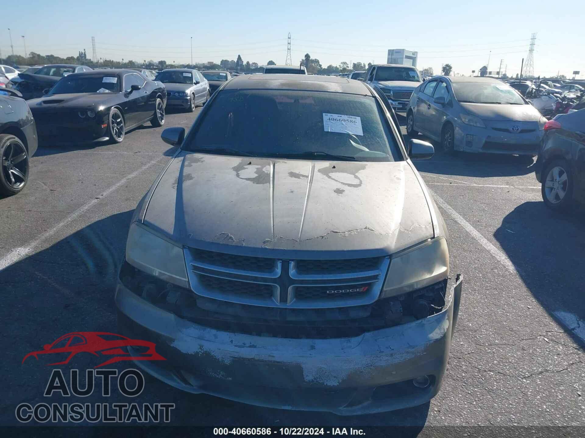 DODGE AVENGER 2013 - 1C3CDZCG8DN663859