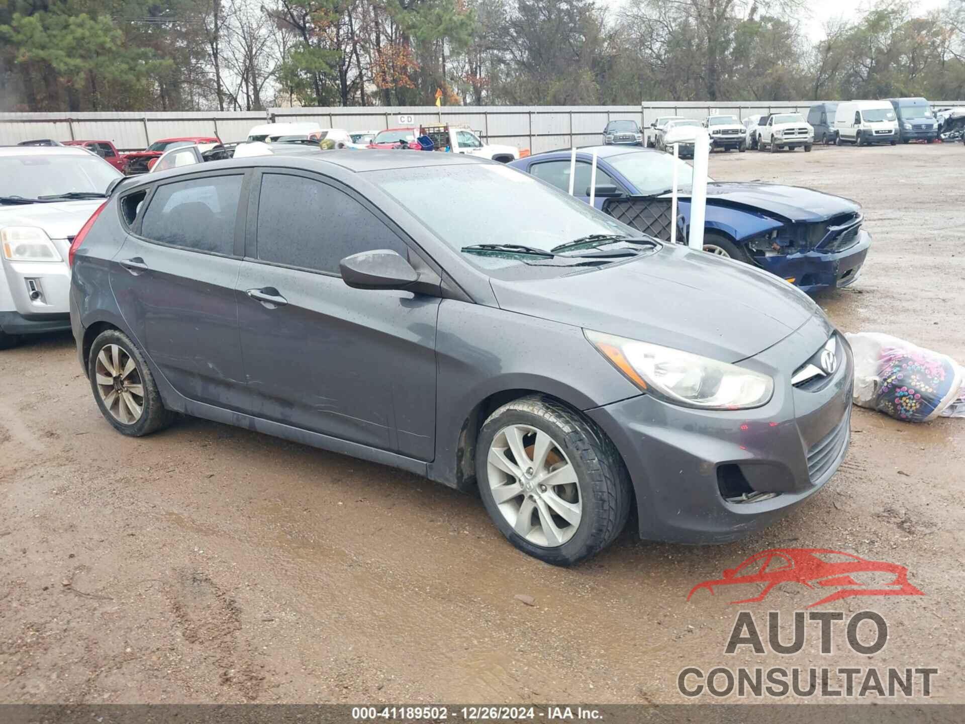 HYUNDAI ACCENT 2012 - KMHCU5AE4CU013481