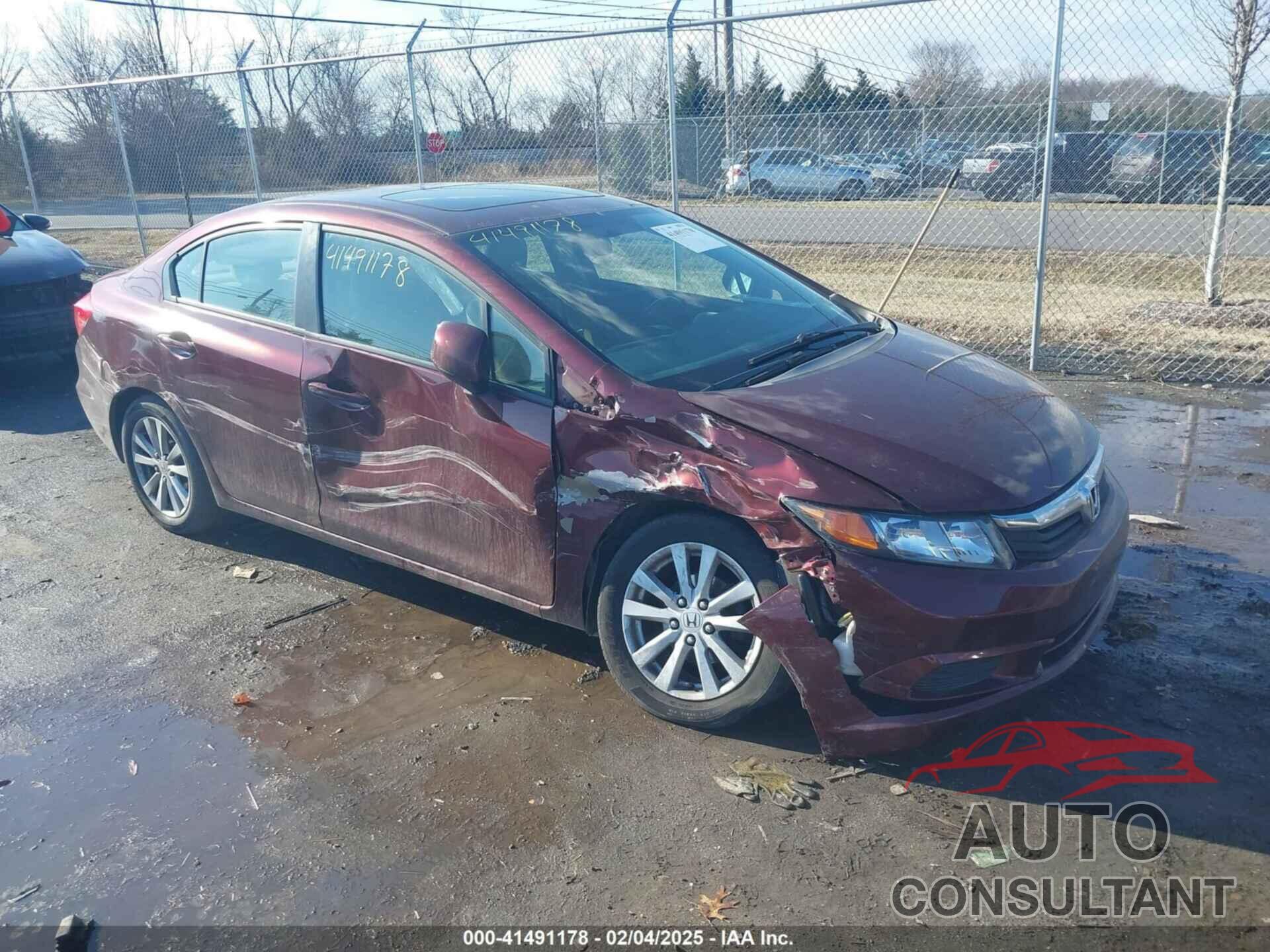 HONDA CIVIC 2012 - 2HGFB2F9XCH536736