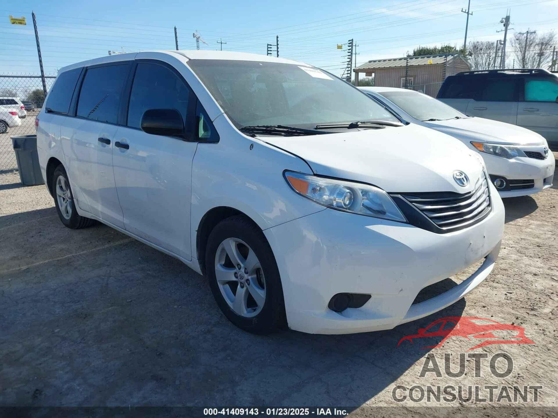 TOYOTA SIENNA 2012 - 5TDZK3DC6CS178052