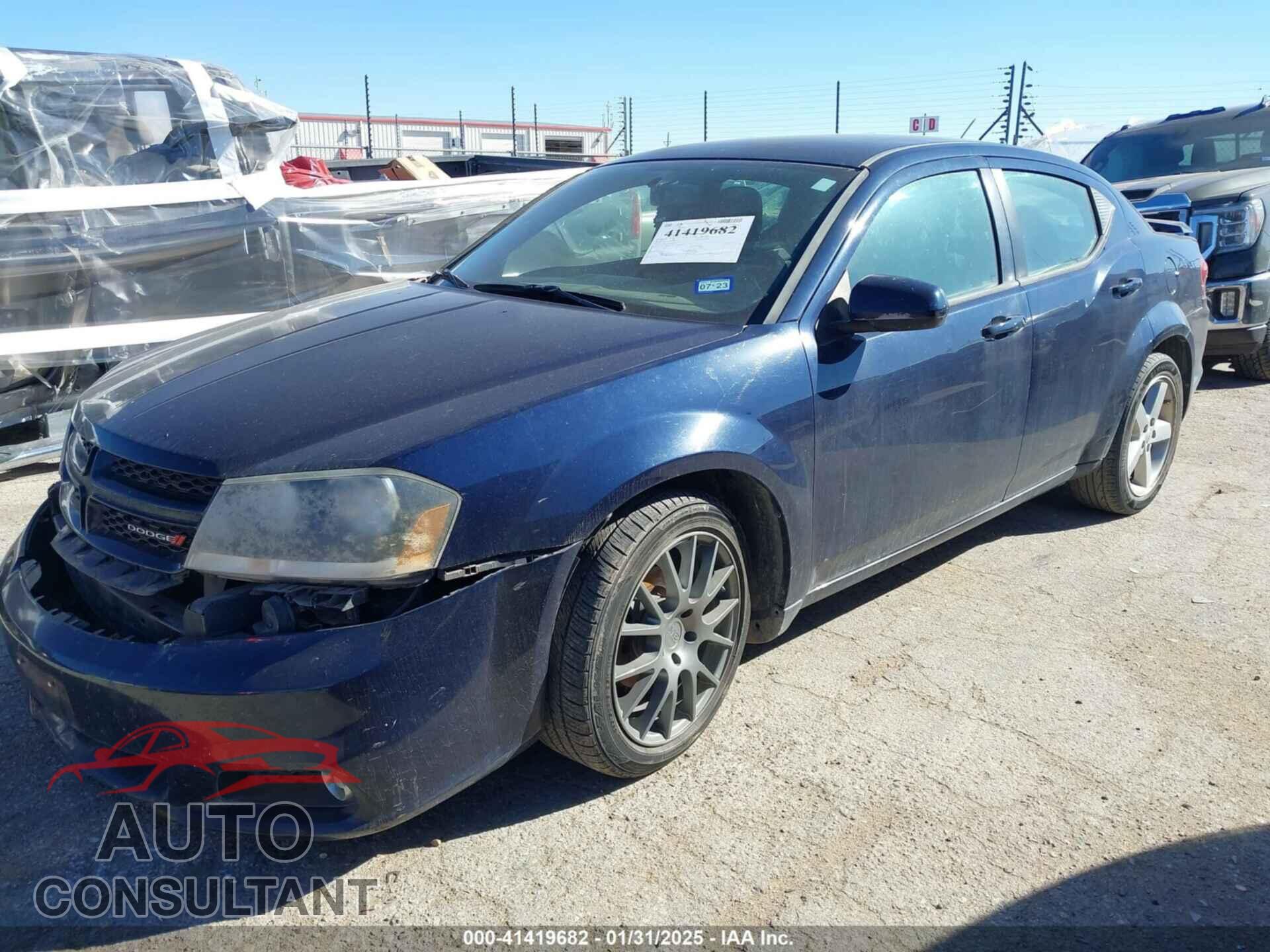 DODGE AVENGER 2013 - 1C3CDZCG6DN586103
