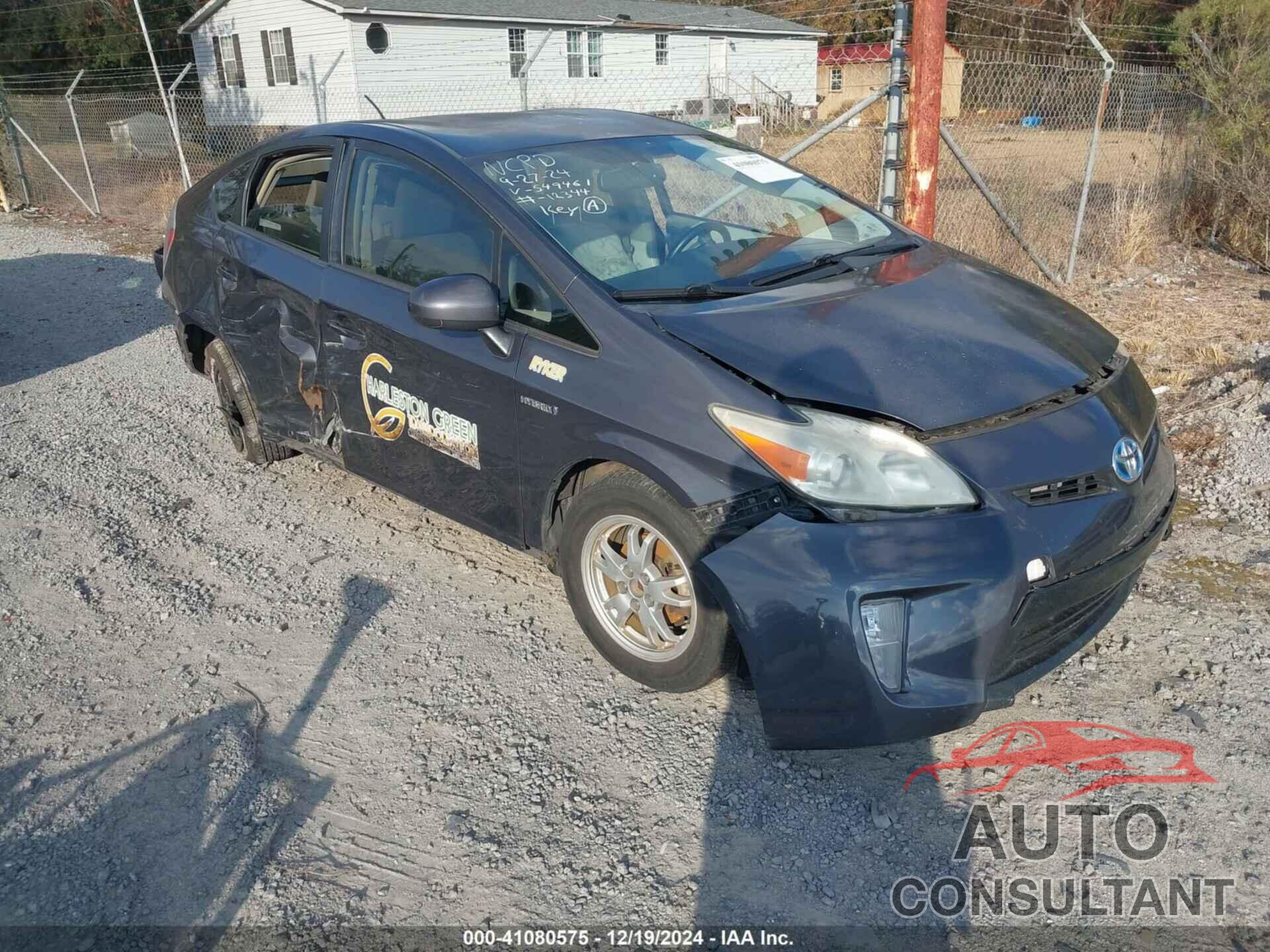TOYOTA PRIUS 2012 - JTDKN3DU7C1549461