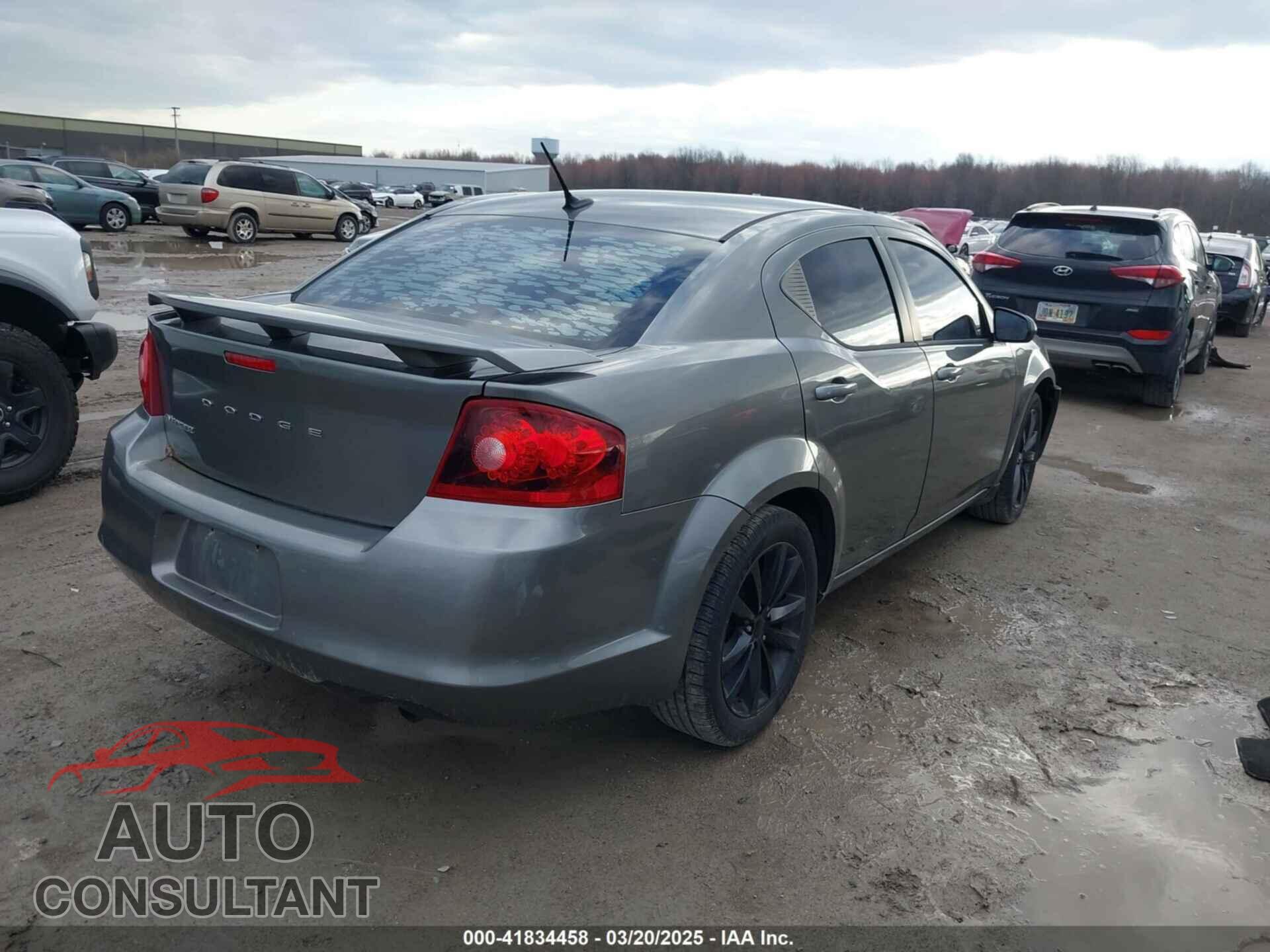 DODGE AVENGER 2013 - 1C3CDZCB7DN746154