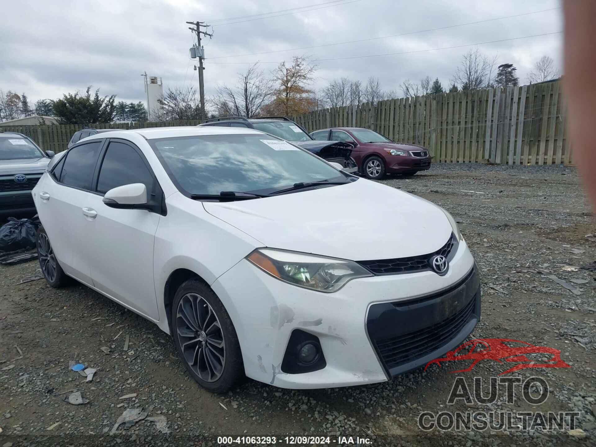 TOYOTA COROLLA 2016 - 2T1BURHE4GC612462
