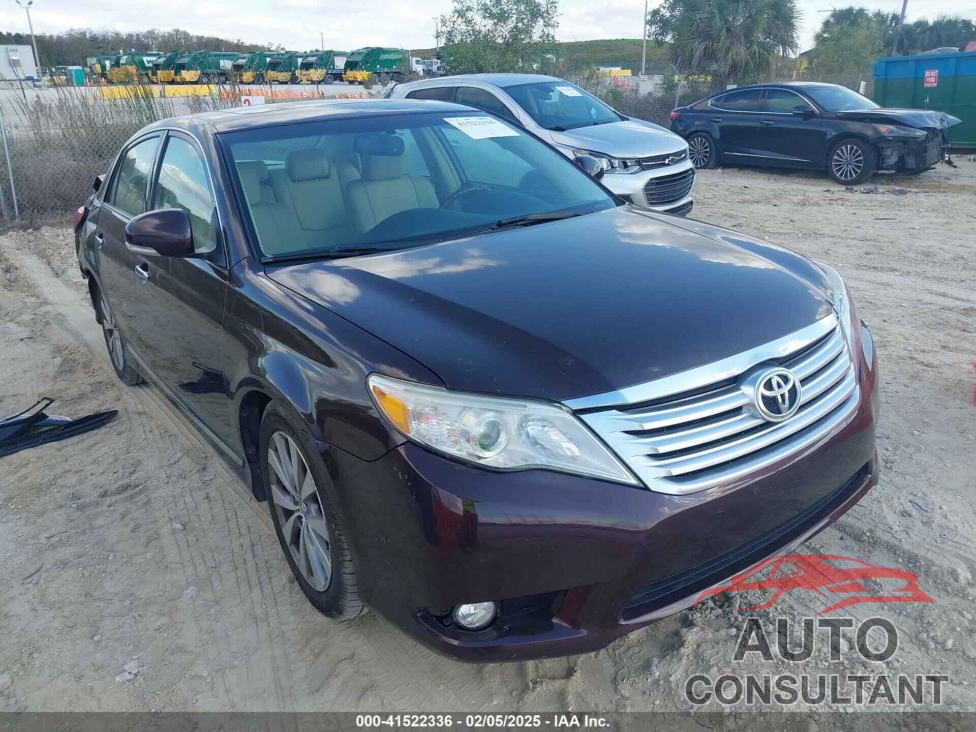 TOYOTA AVALON 2011 - 4T1BK3DB6BU416173