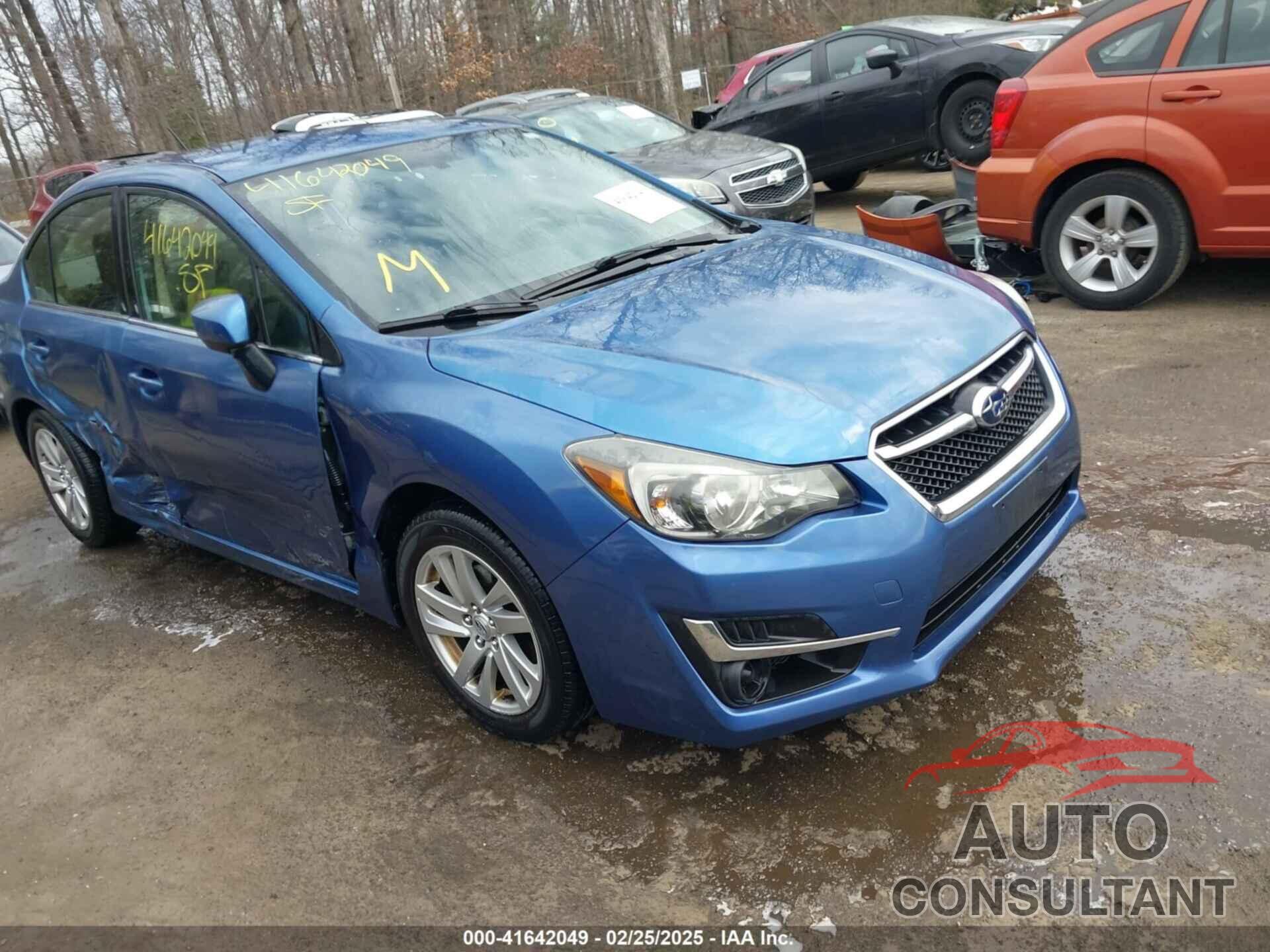 SUBARU IMPREZA 2016 - JF1GJAB63GH003785