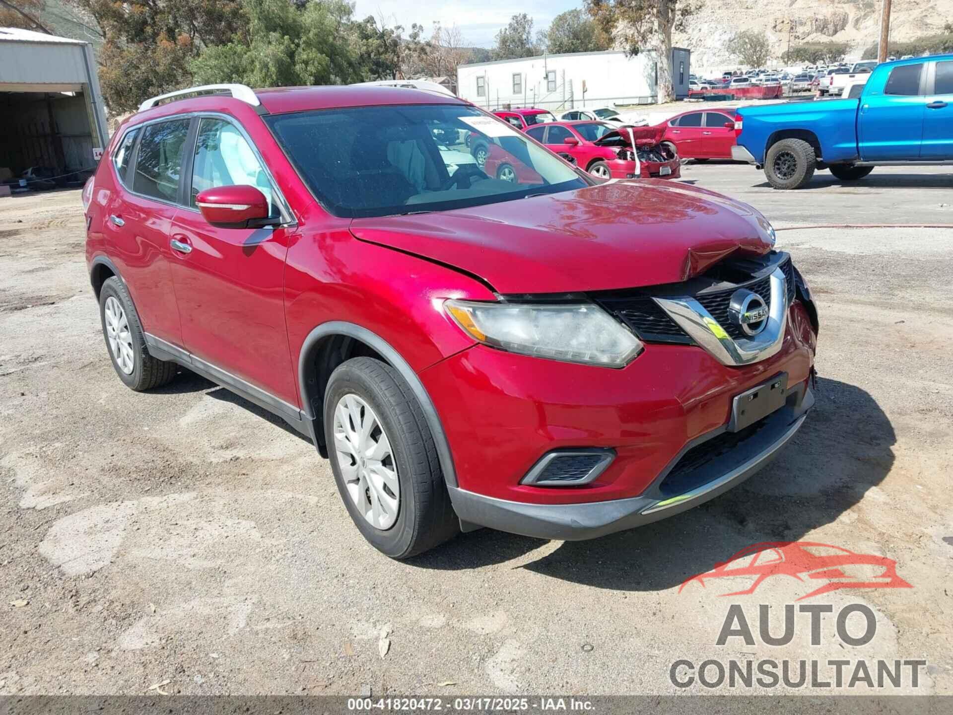 NISSAN ROGUE 2016 - 5N1AT2MTXGC826175