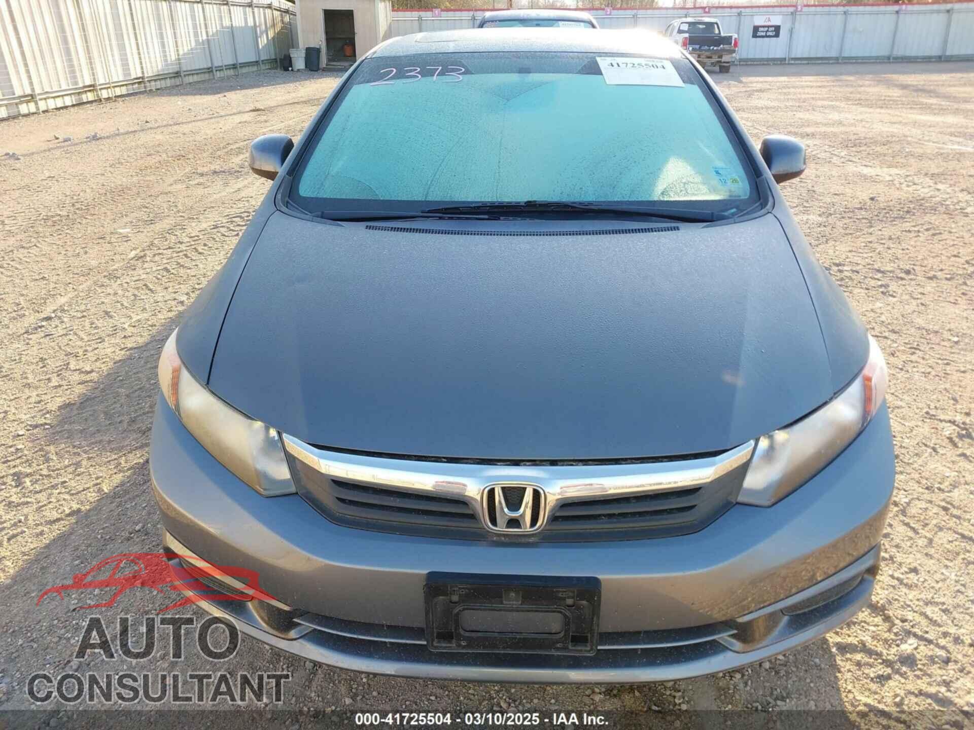 HONDA CIVIC 2012 - 19XFB2F89CE008252