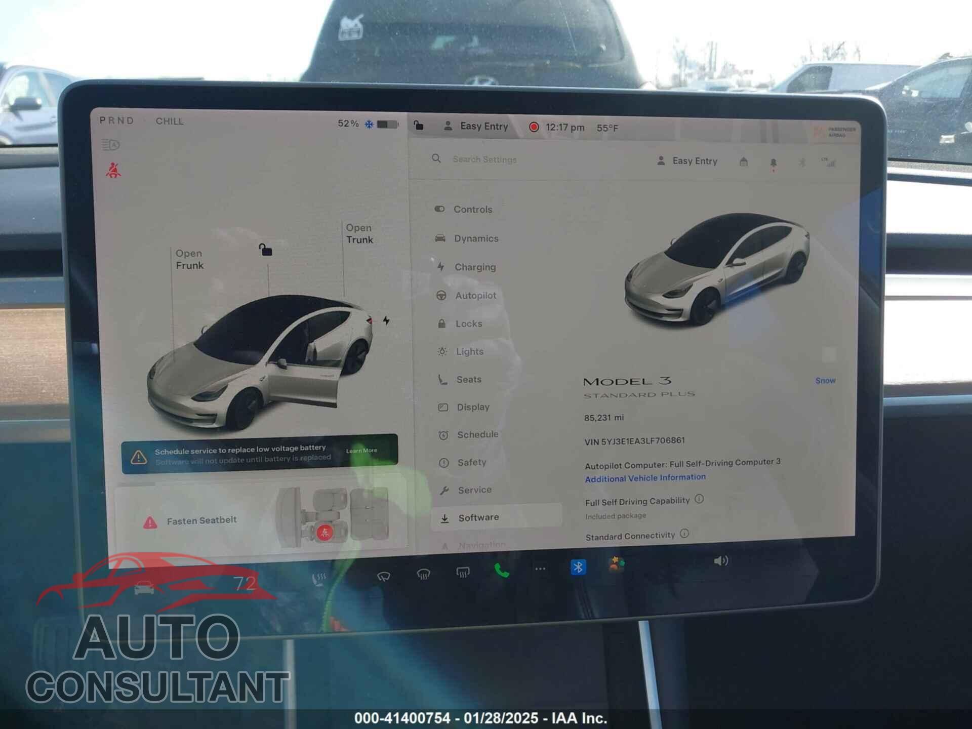 TESLA MODEL 3 2020 - 5YJ3E1EA3LF706861
