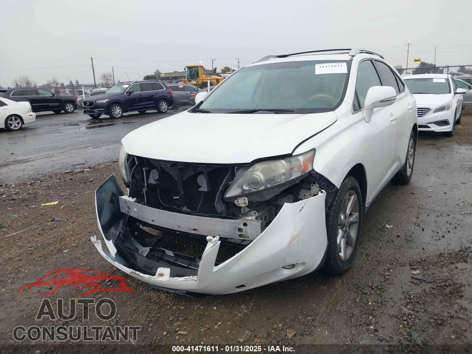 LEXUS RX 350 2012 - 2T2ZK1BA5CC079619