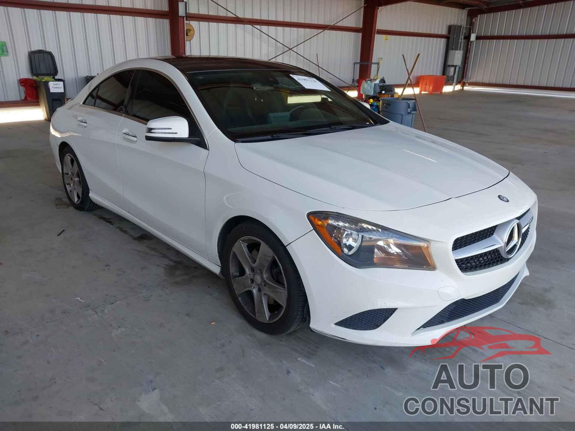 MERCEDES-BENZ CLA 250 2016 - WDDSJ4EB7GN292286