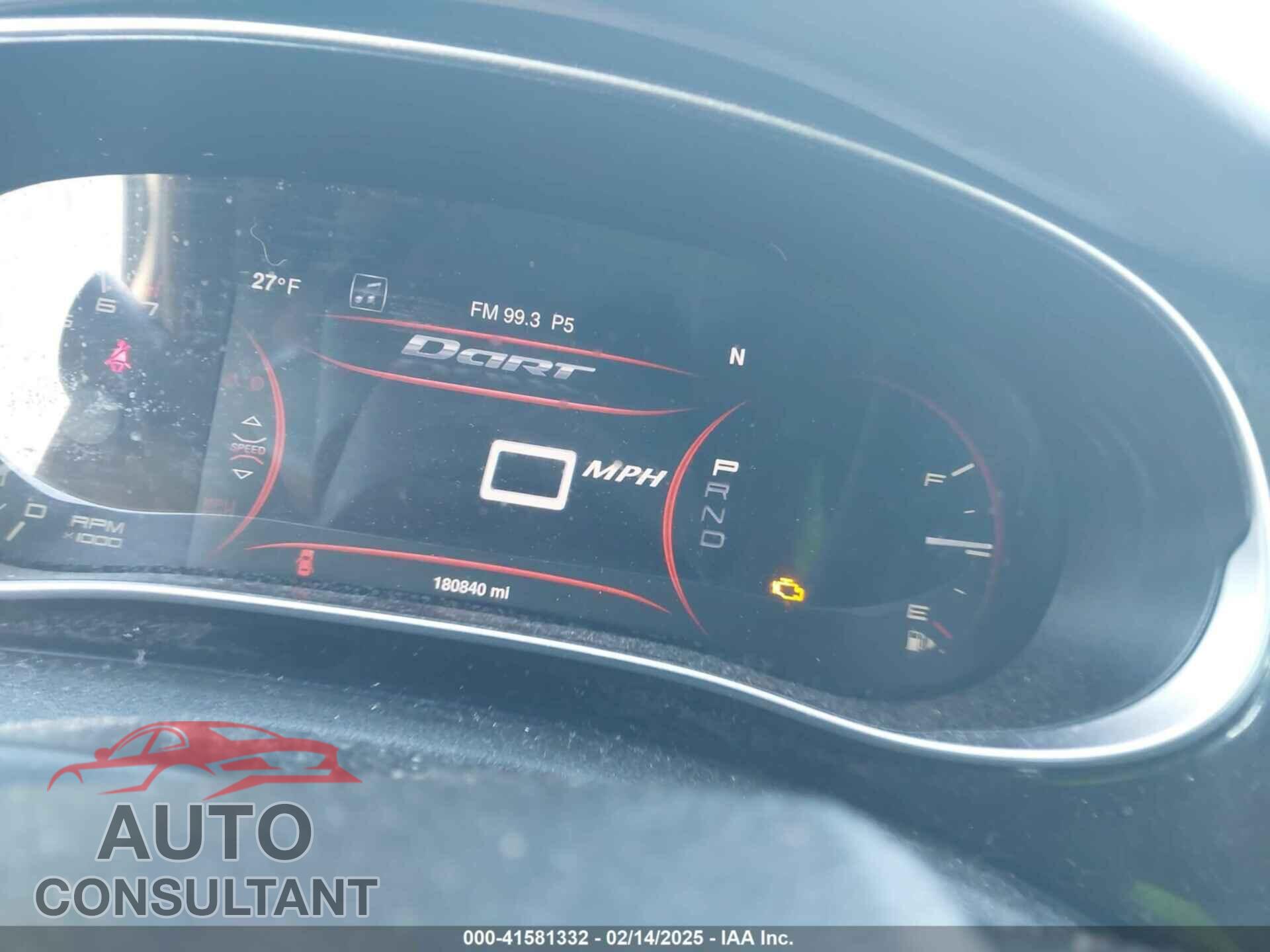 DODGE DART 2013 - 1C3CDFCH5DD323999