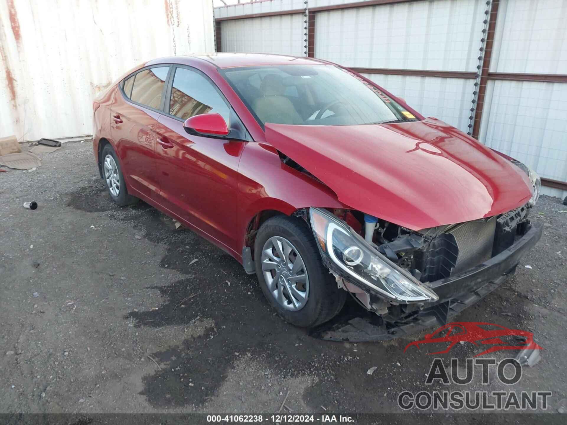 HYUNDAI ELANTRA 2017 - KMHD74LF4HU394154