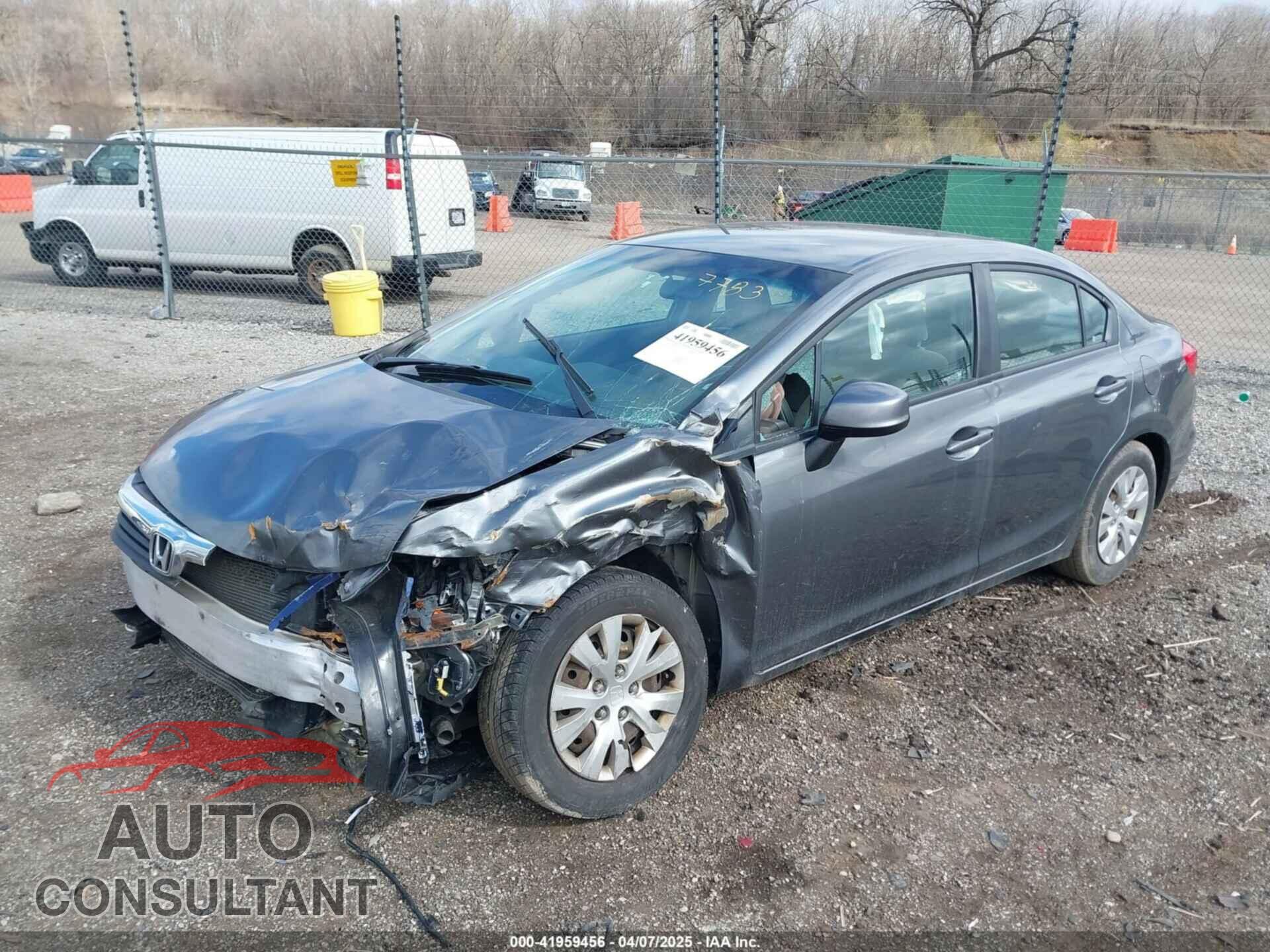 HONDA CIVIC 2012 - 19XFB2F55CE007783