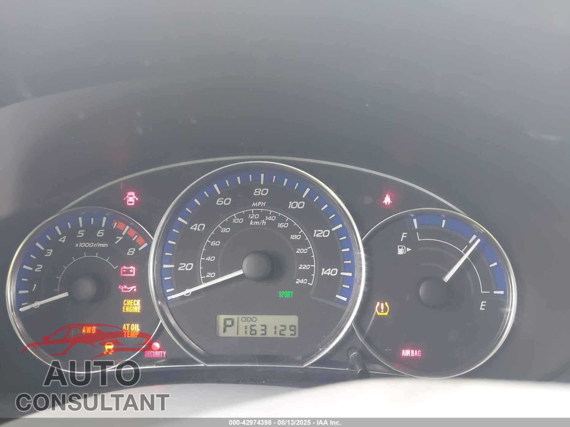SUBARU FORESTER 2011 - JF2SHAEC4BH765552
