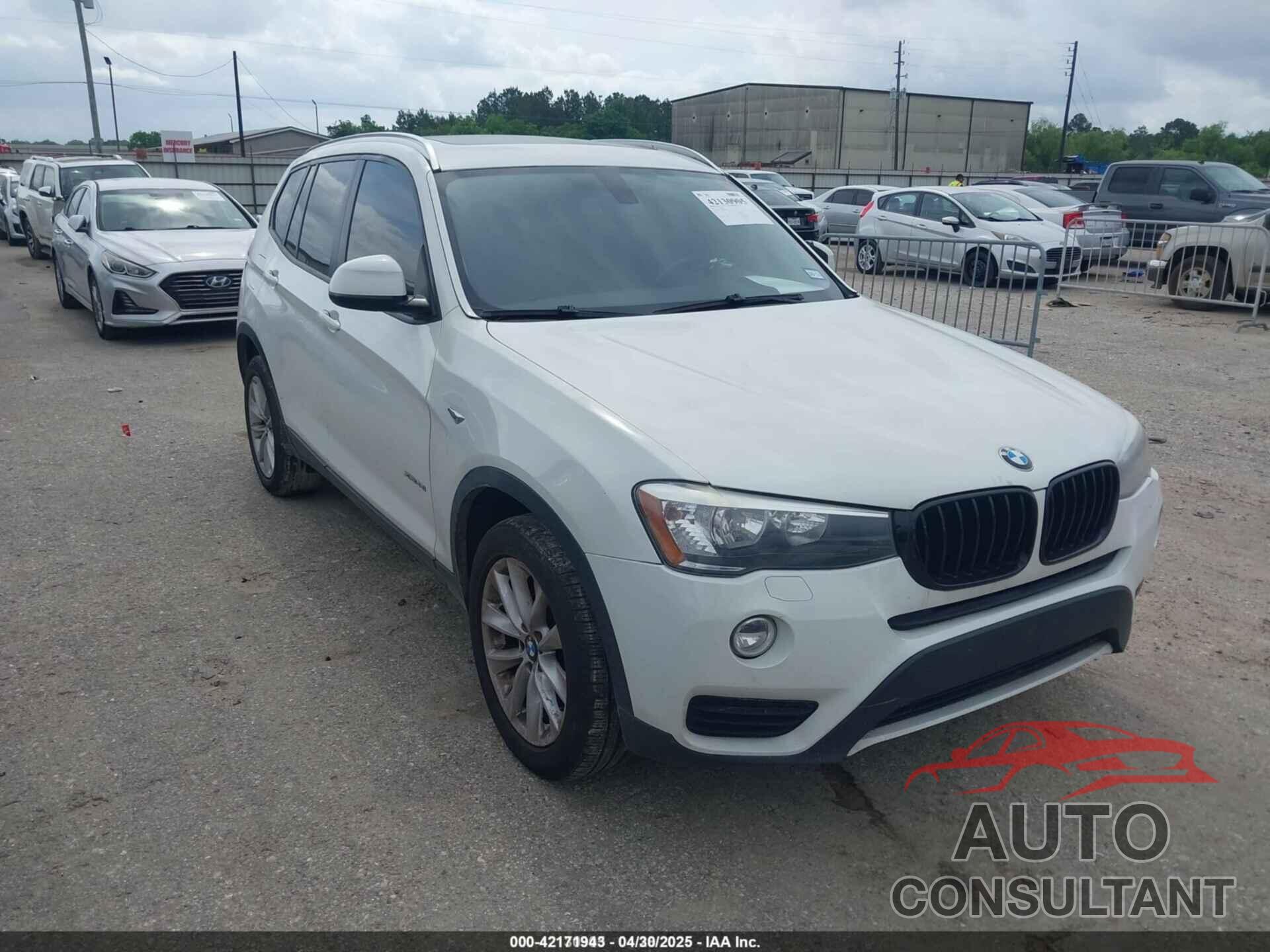 BMW X3 2017 - 5UXWX9C38H0T23514