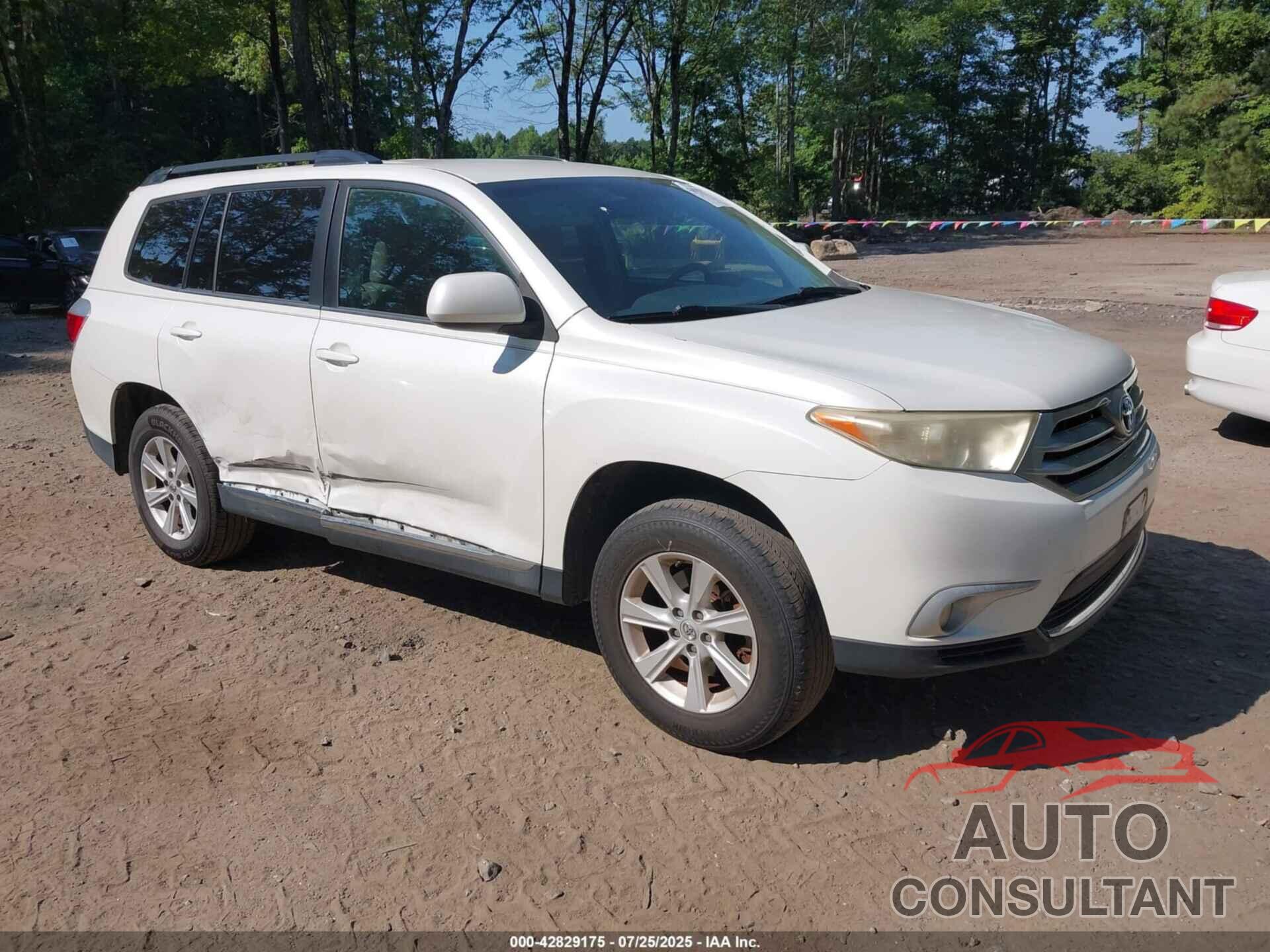 TOYOTA HIGHLANDER 2013 - 5TDZA3EH0DS046581