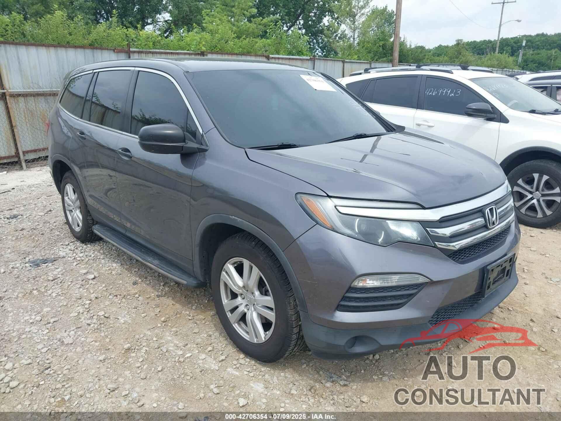 HONDA PILOT 2017 - 5FNYF6H18HB036467