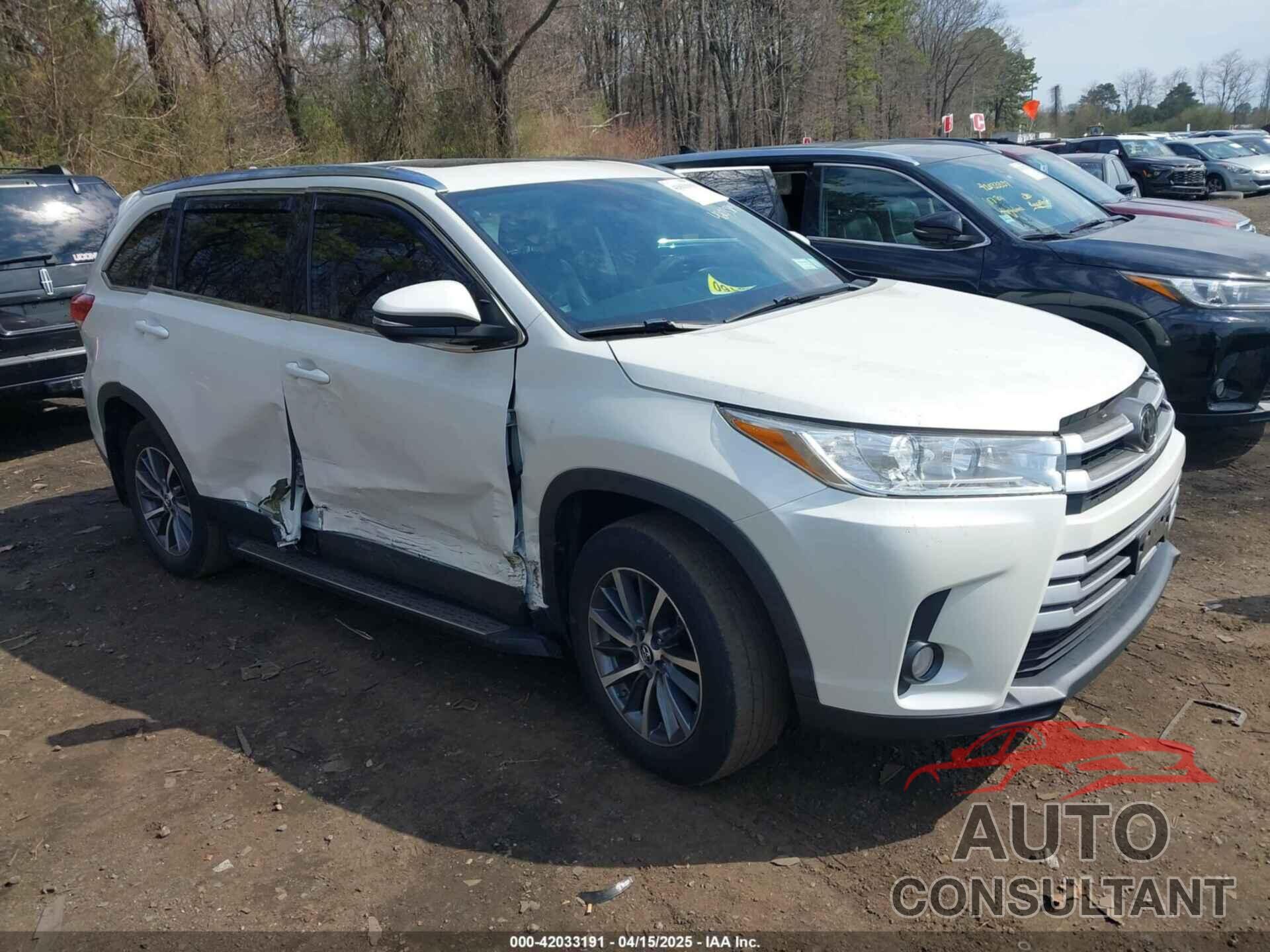 TOYOTA HIGHLANDER 2019 - 5TDJZRFH9KS598066