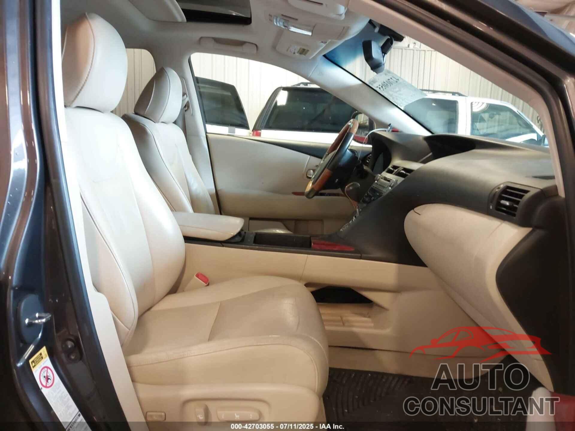 LEXUS RX 350 2010 - 2T2BK1BA4AC012296