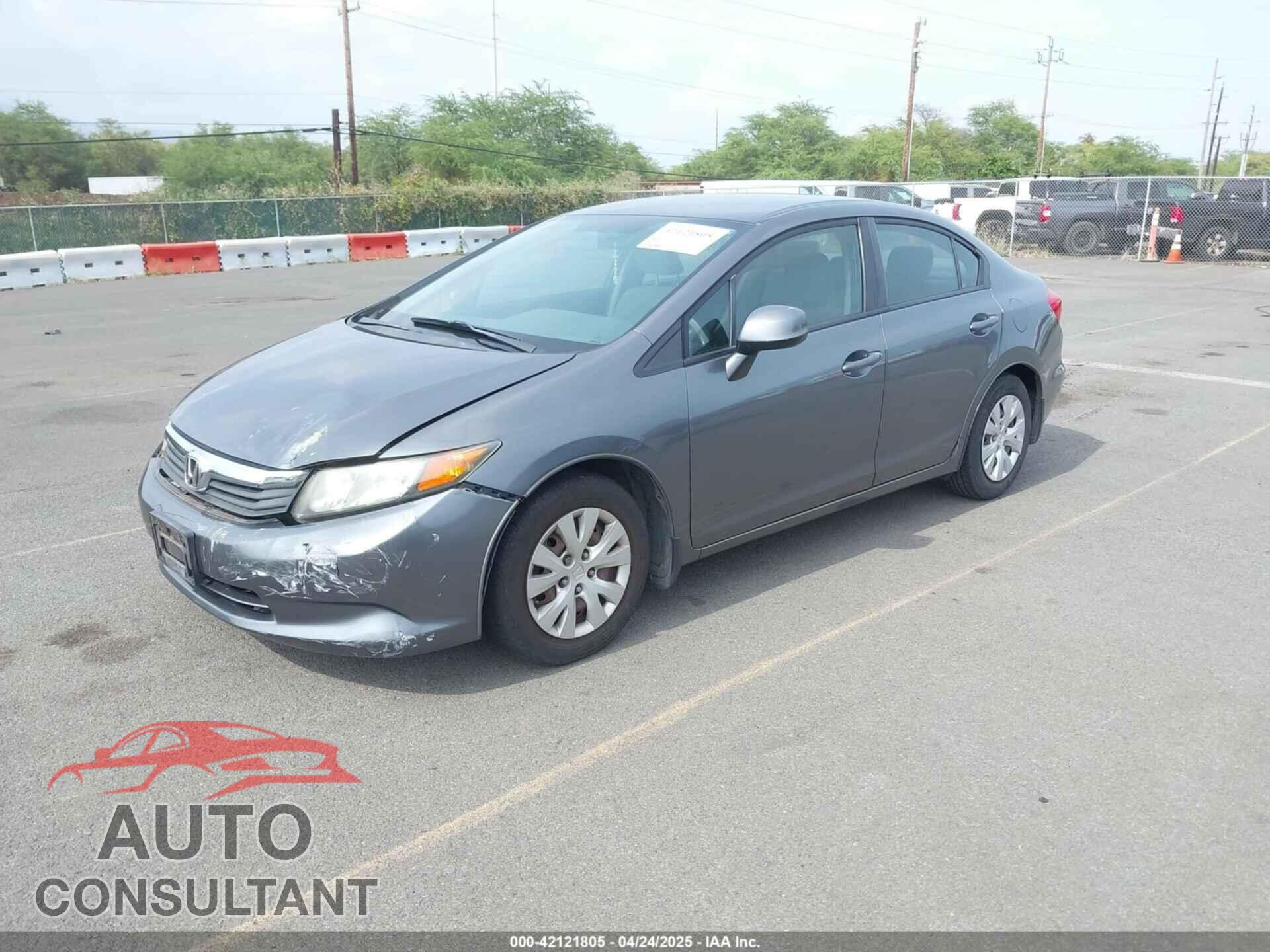 HONDA CIVIC 2012 - 2HGFB2F53CH600497