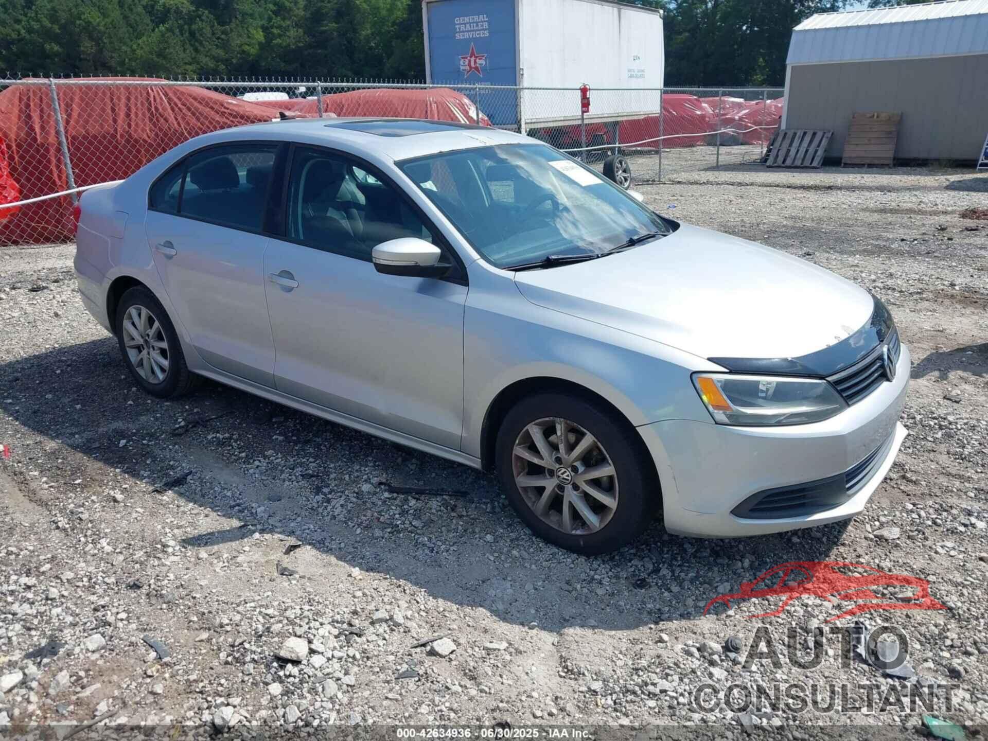 VOLKSWAGEN JETTA 2012 - 3VWDX7AJ8CM389157
