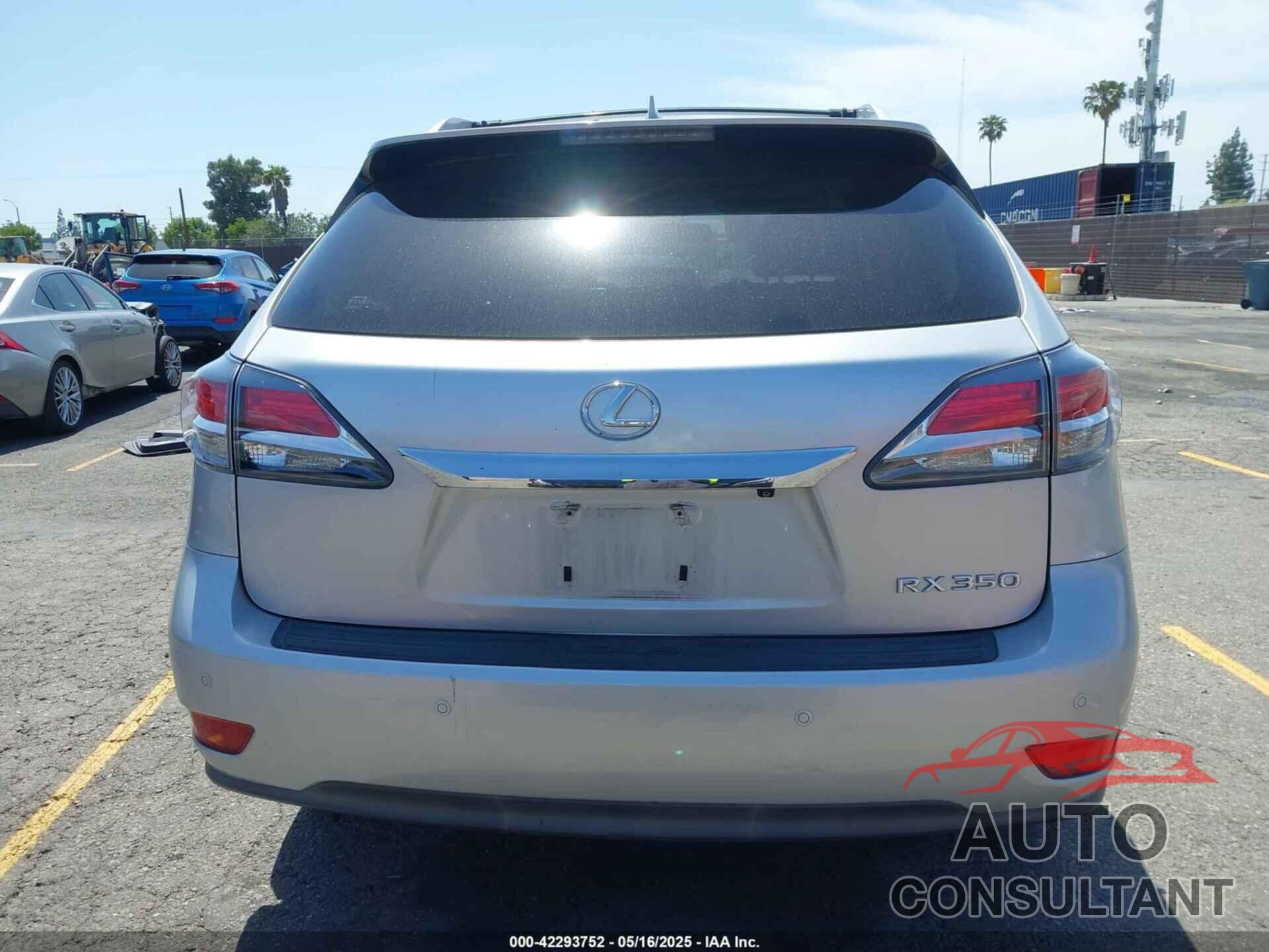 LEXUS RX 350 2015 - JTJZK1BA0F2423541