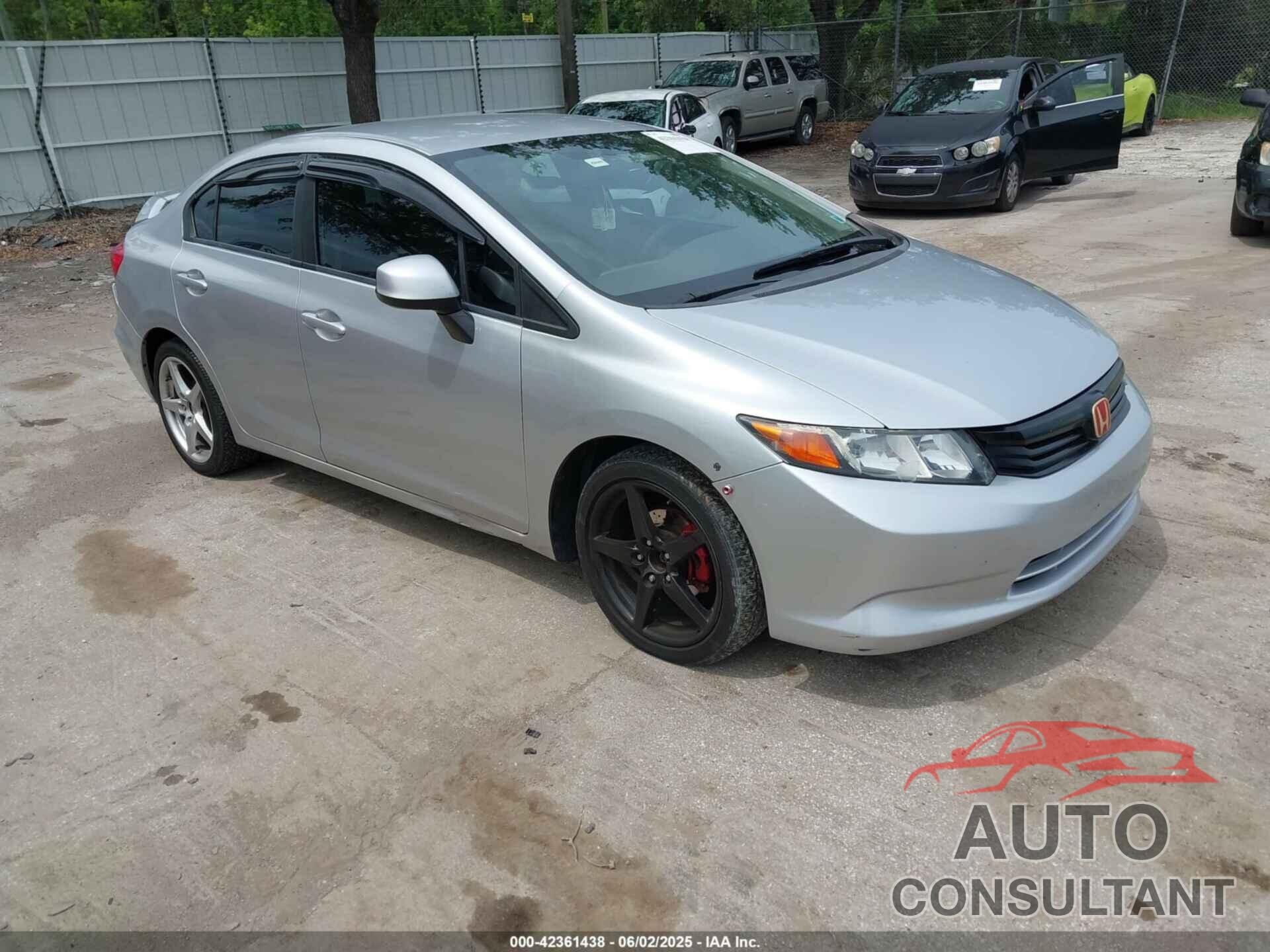 HONDA CIVIC 2012 - 19XFB2F56CE314637