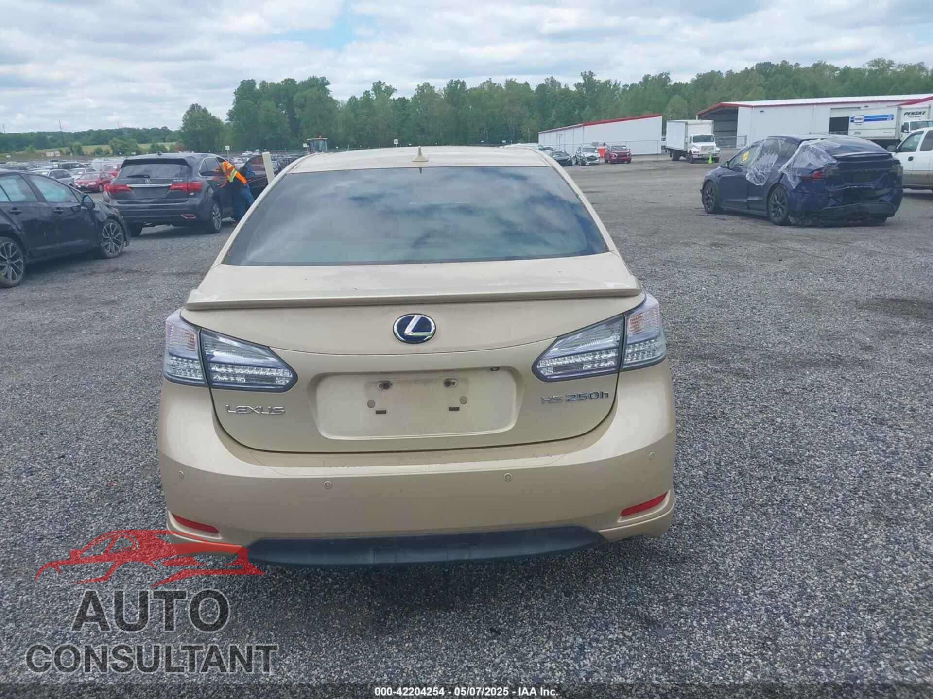 LEXUS HS 250H 2010 - JTHBB1BA1A2009101