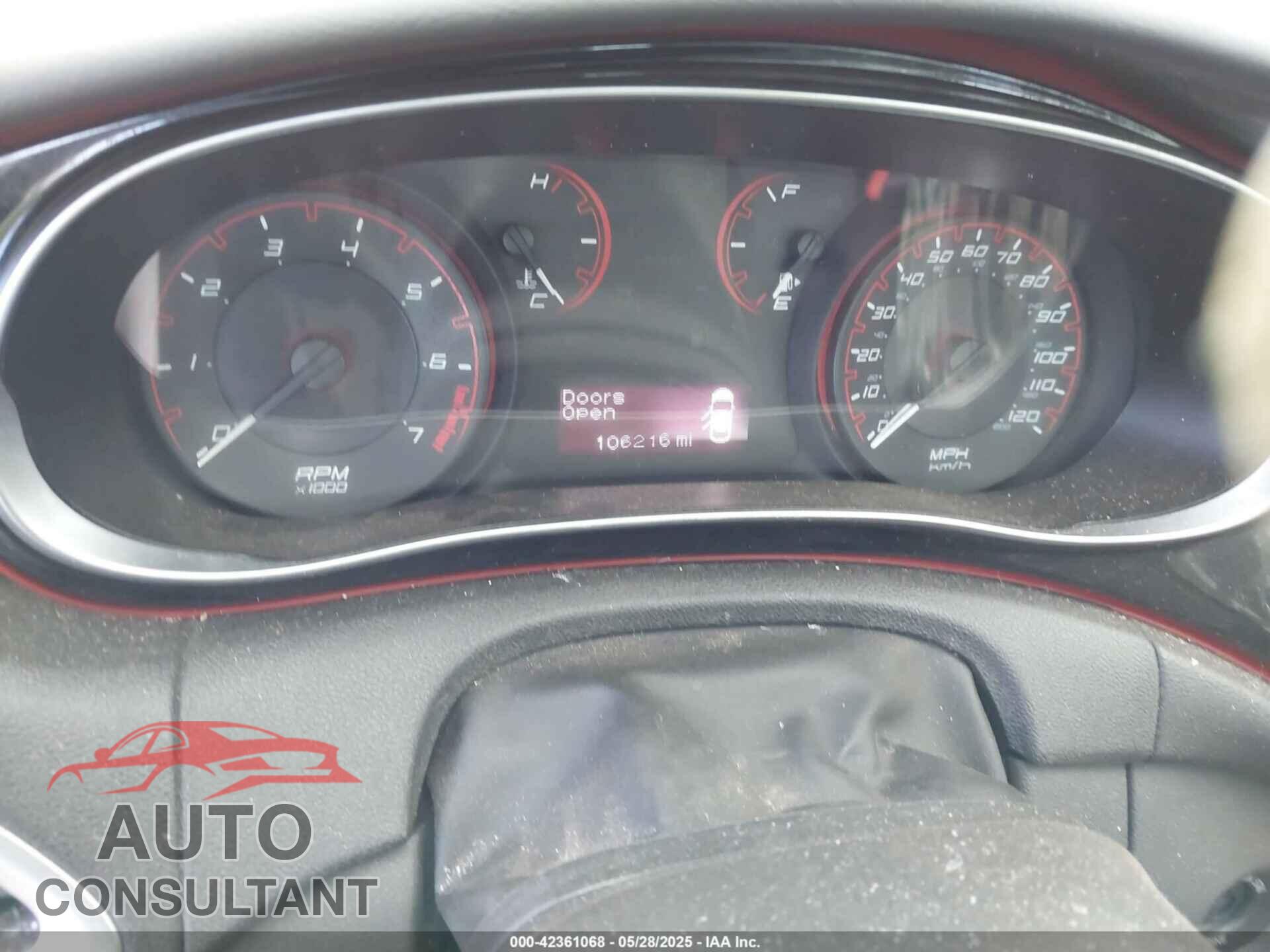 DODGE DART 2015 - 1C3CDFBB5FD378145
