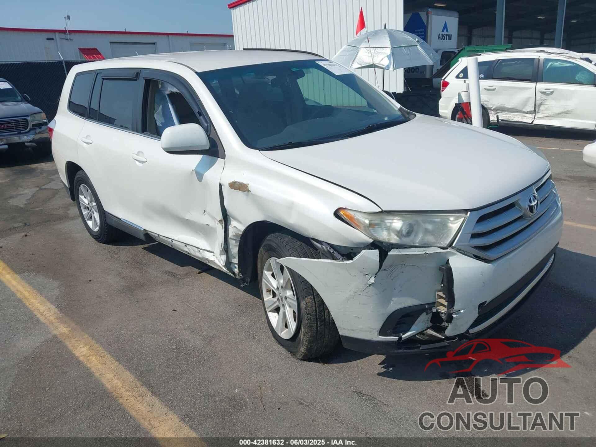 TOYOTA HIGHLANDER 2013 - 5TDZA3EH1DS037825