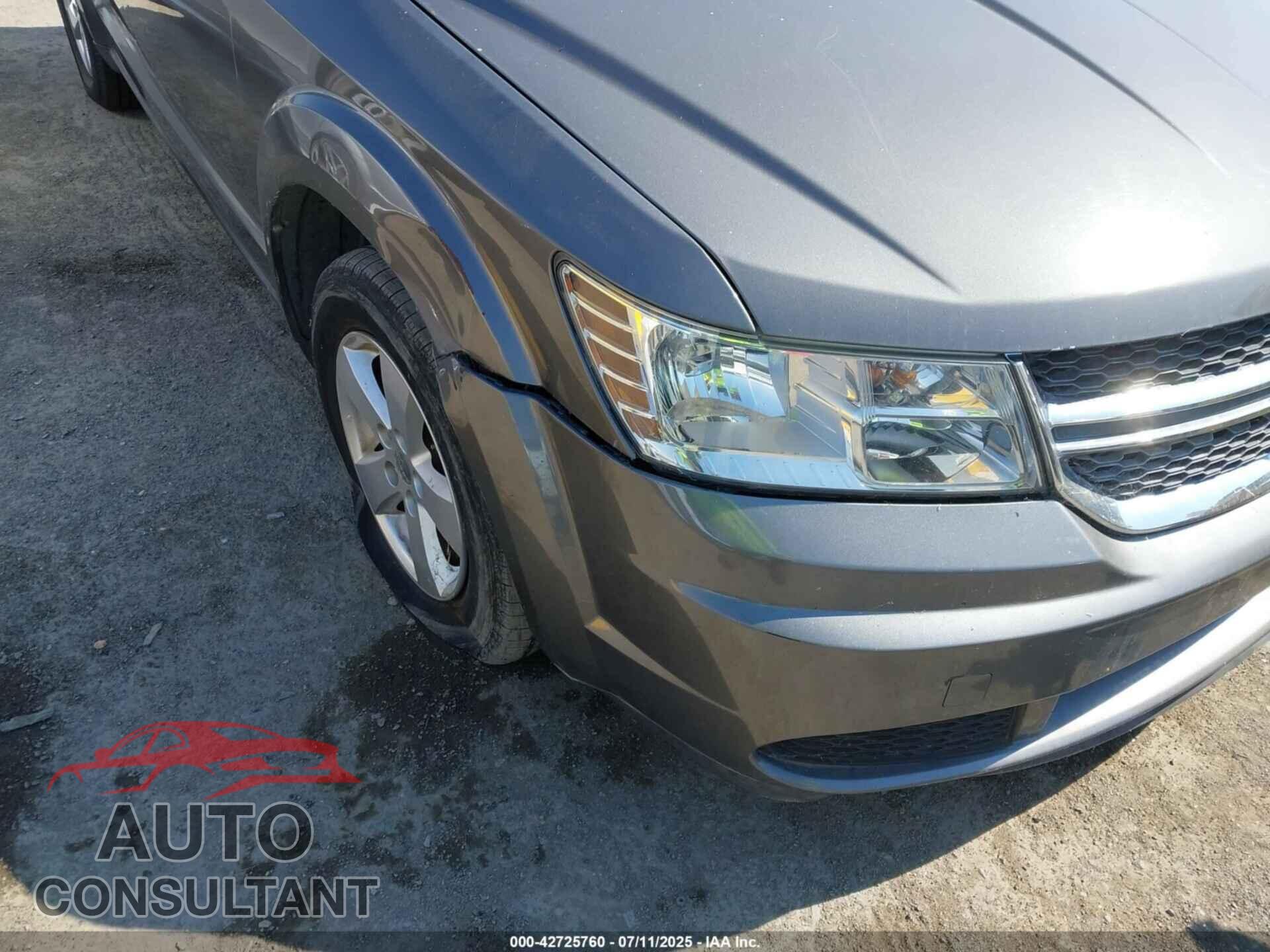 DODGE JOURNEY 2013 - 3C4PDCAB7DT650246