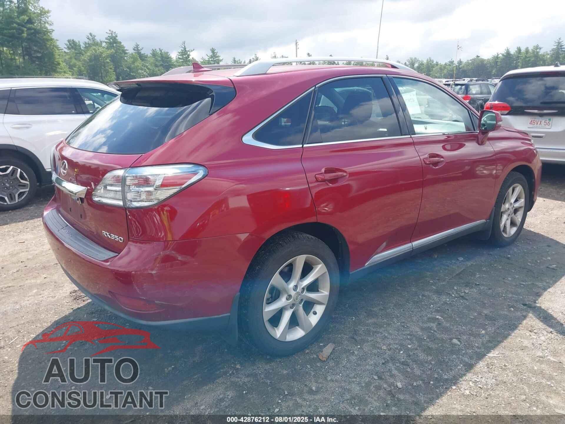 LEXUS RX 350 2011 - 2T2BK1BA6BC091925