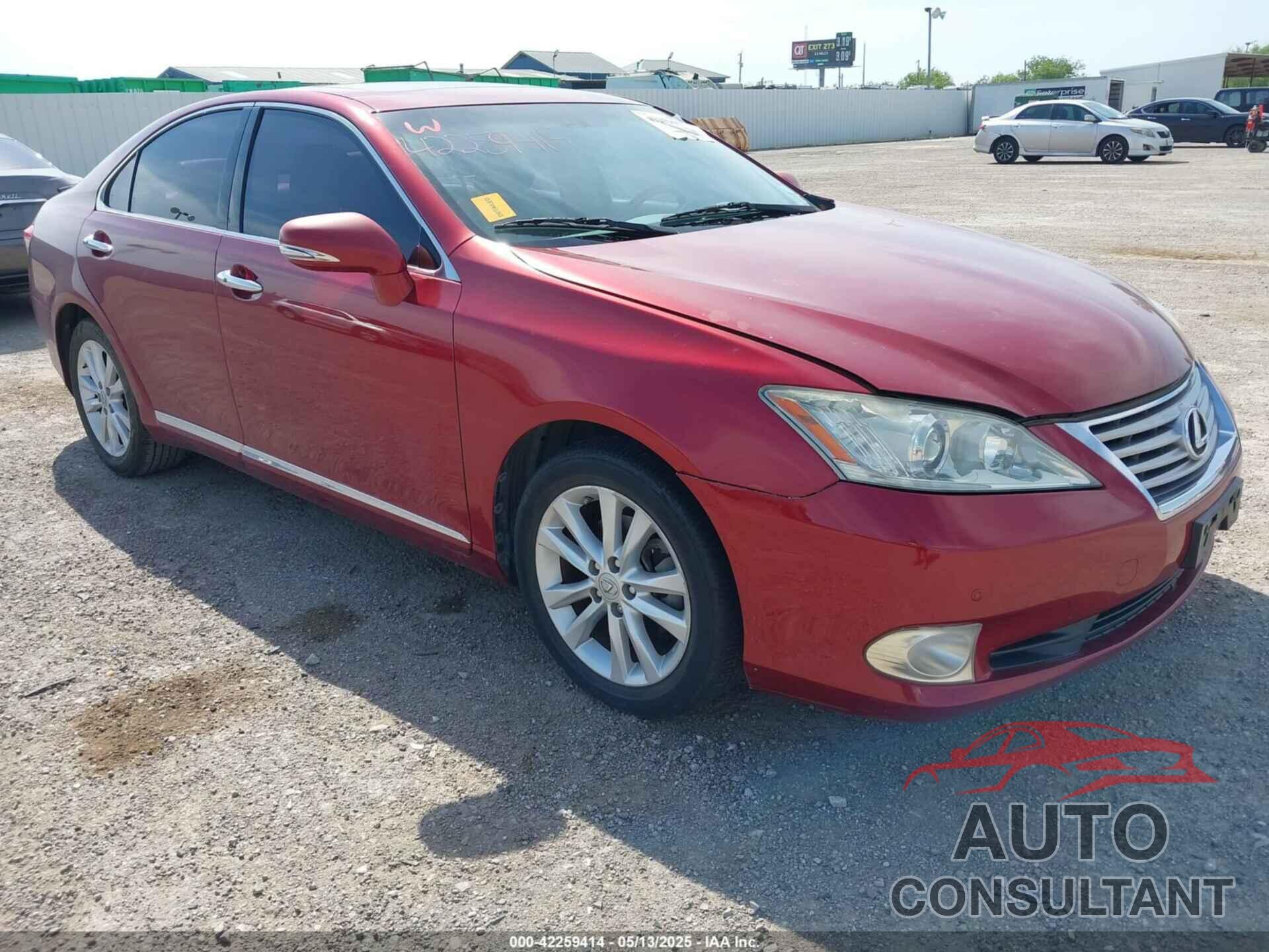 LEXUS ES 350 2012 - JTHBK1EG3C2483523